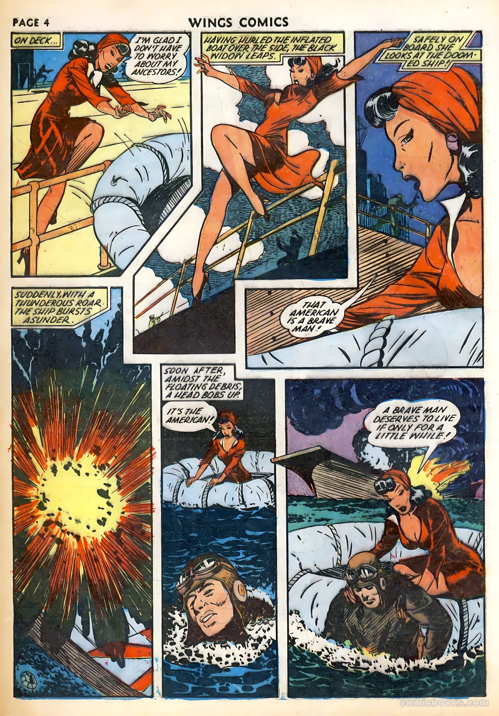 Wings Comics #29 (1943) — page 6 of 68
