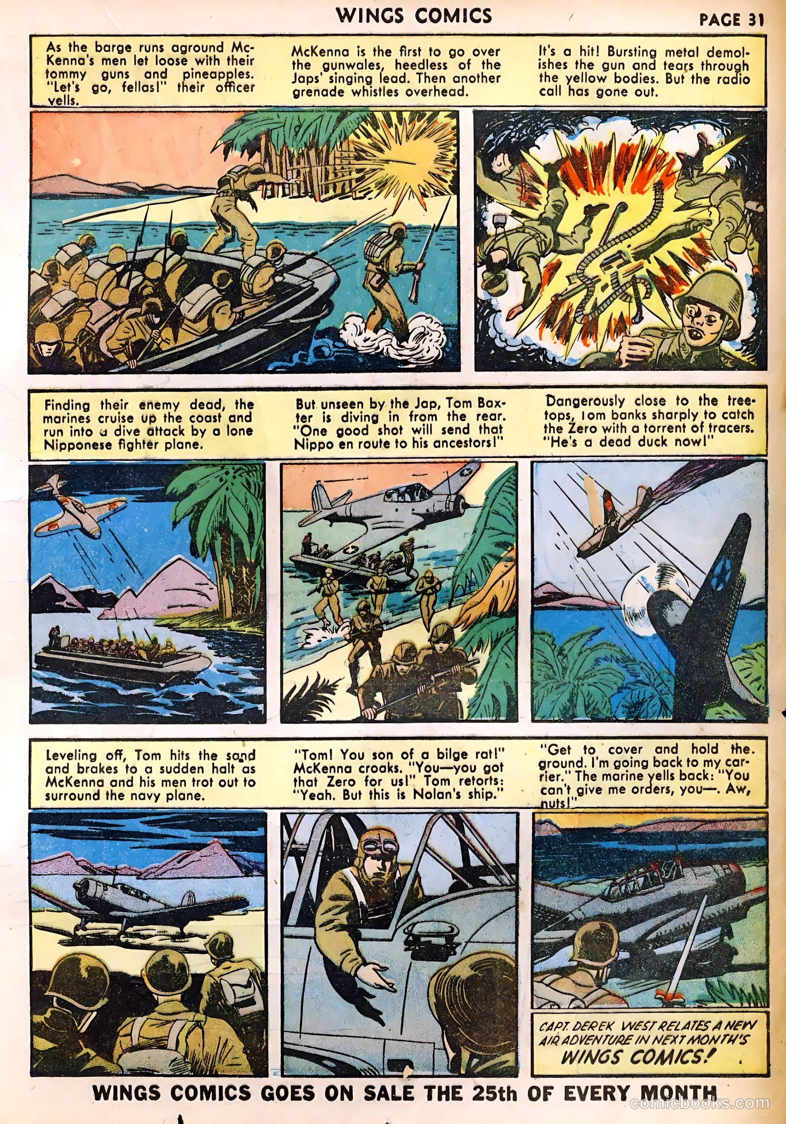 Wings Comics #29 (1943) — page 33 of 68