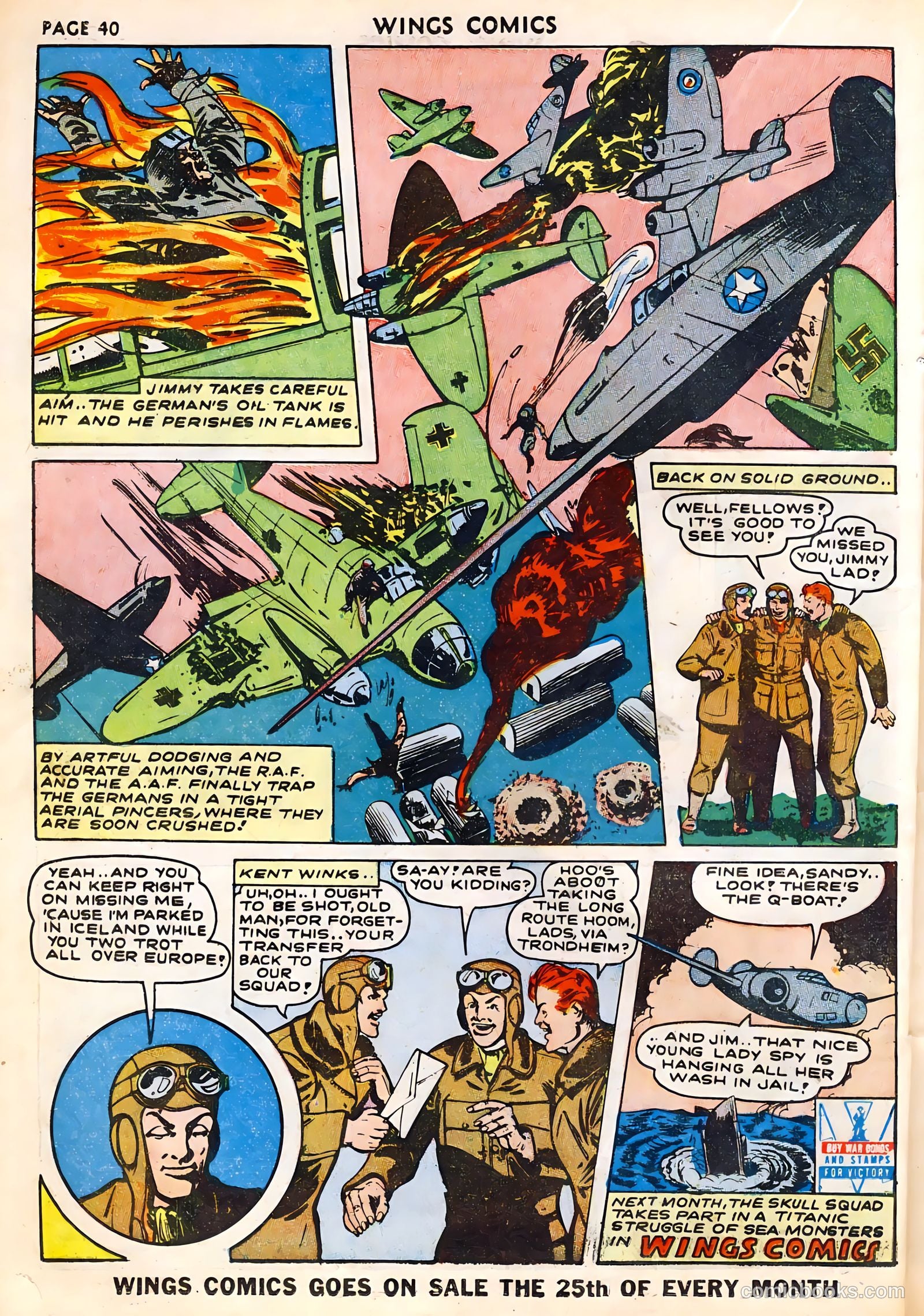 Wings Comics #29 (1943) — page 42 of 68