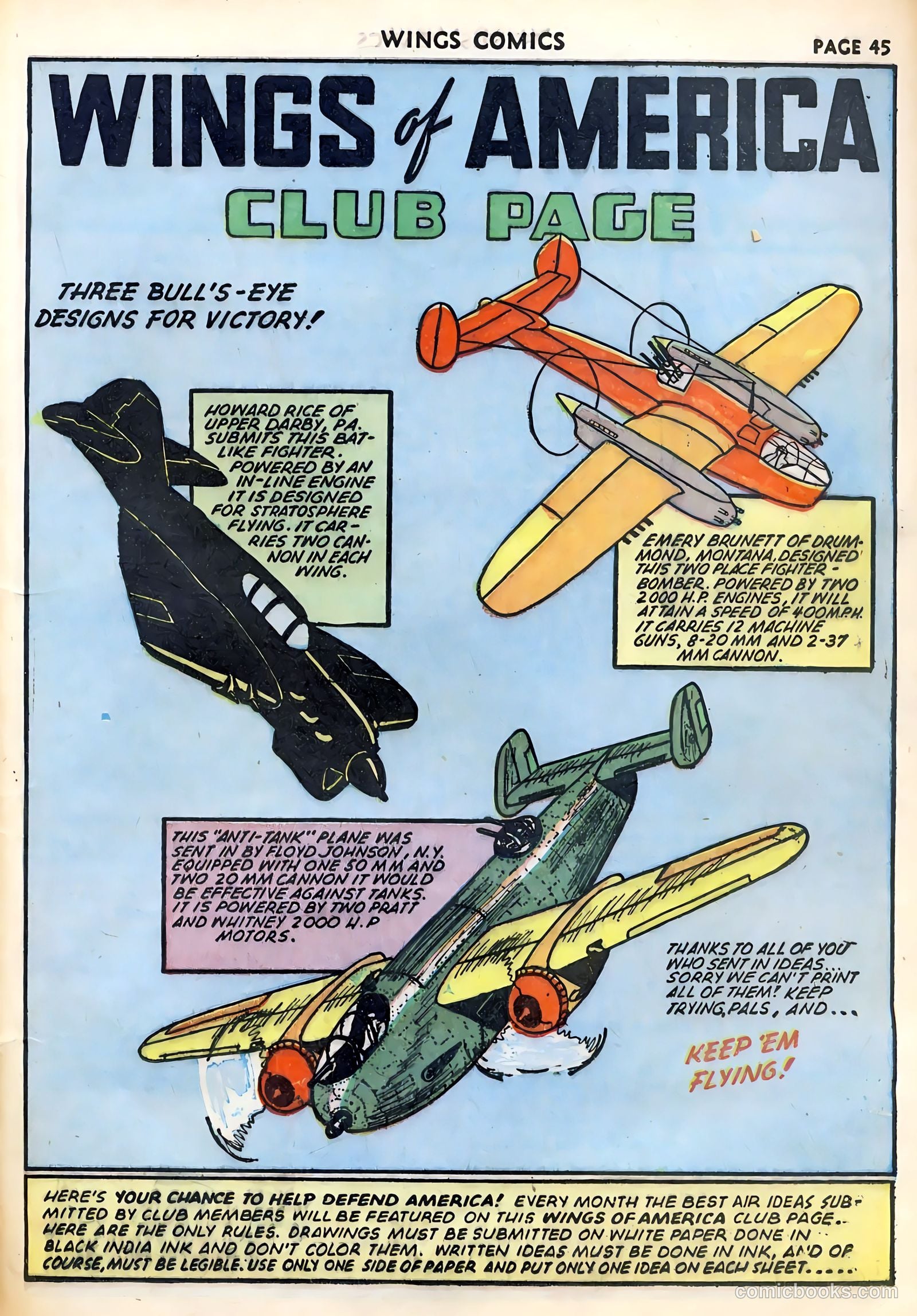 Wings Comics #29 (1943) — page 47 of 68