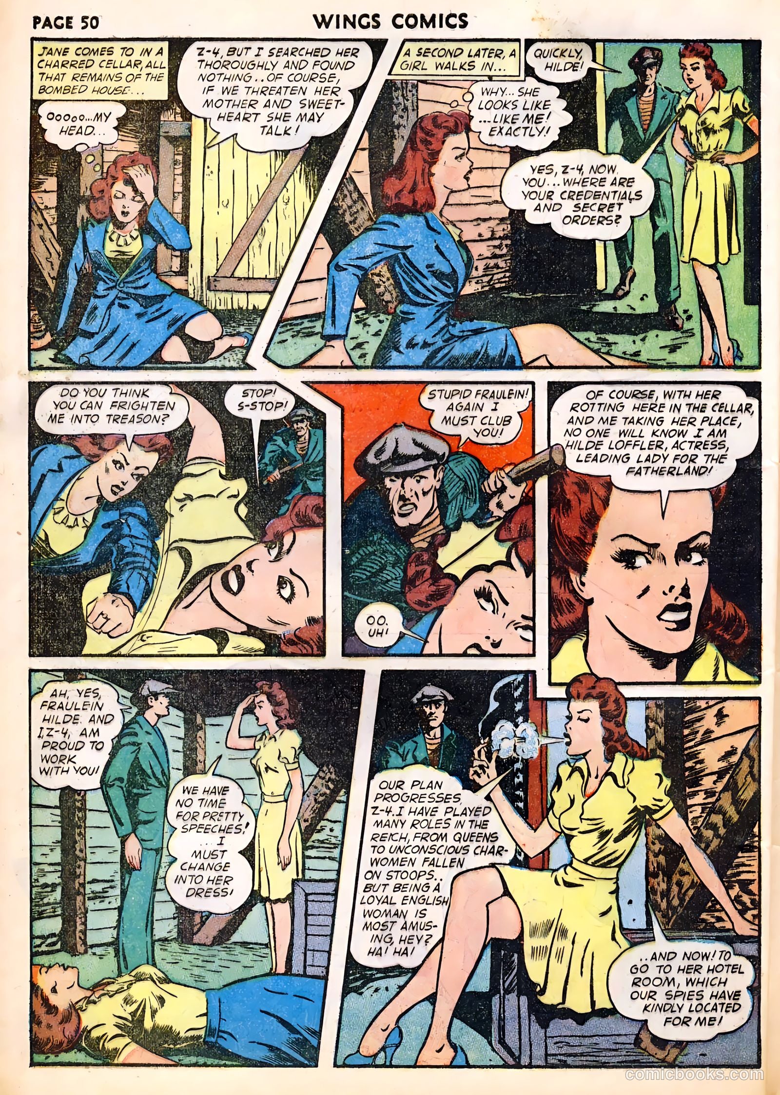 Wings Comics #29 (1943) — page 52 of 68