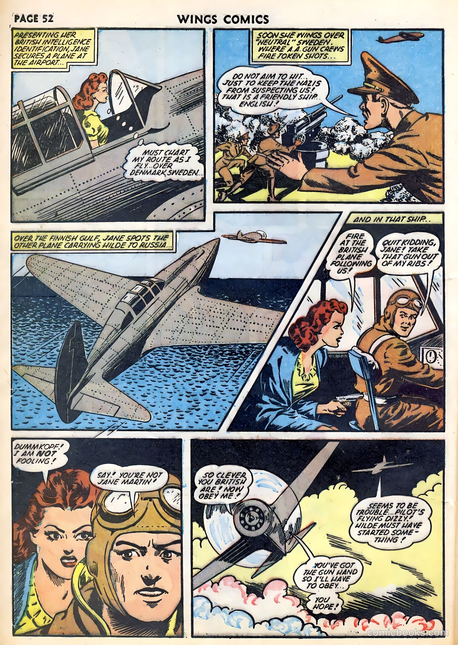 Wings Comics #29 (1943) — page 54 of 68