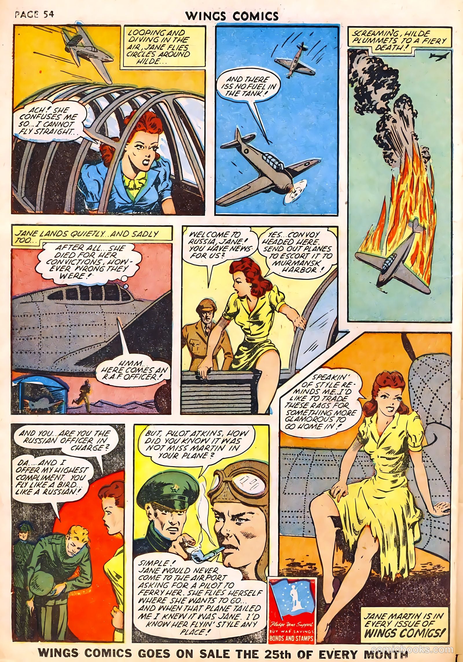 Wings Comics #29 (1943) — page 56 of 68
