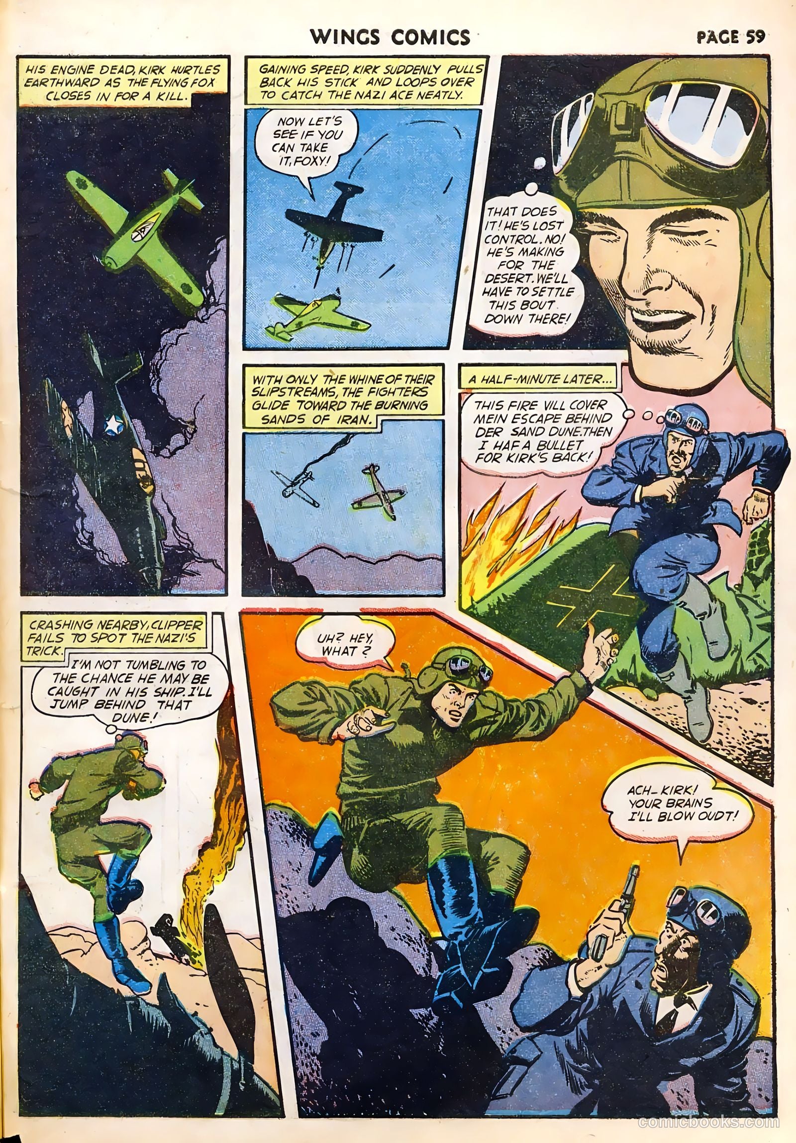 Wings Comics #29 (1943) — page 61 of 68