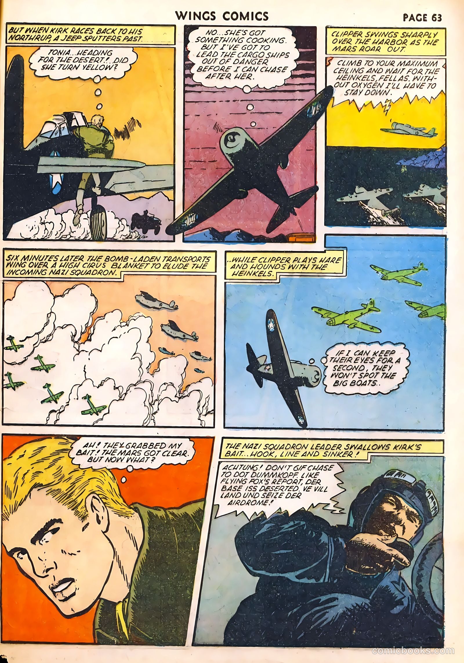 Wings Comics #29 (1943) — page 65 of 68