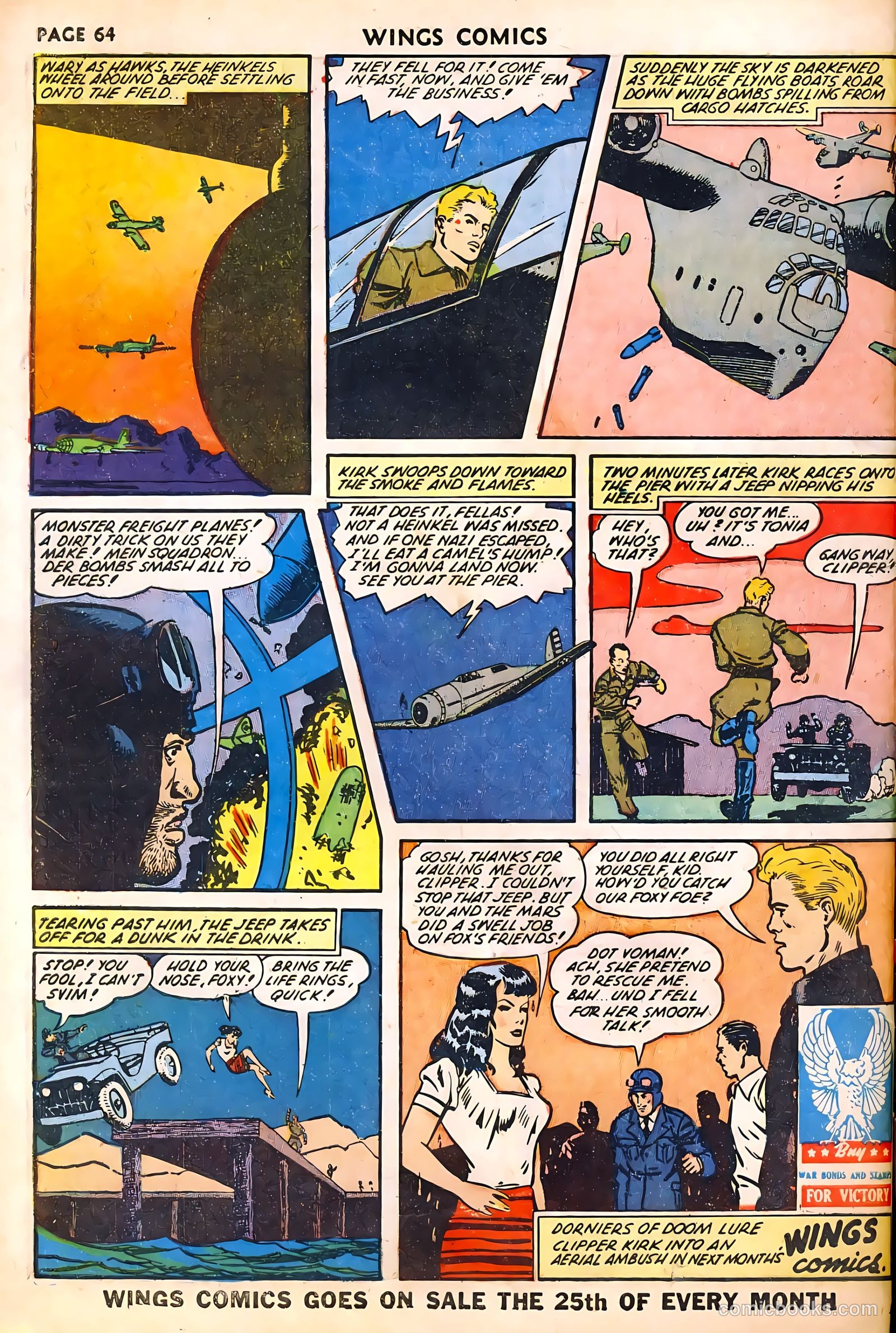 Wings Comics #29 (1943) — page 66 of 68