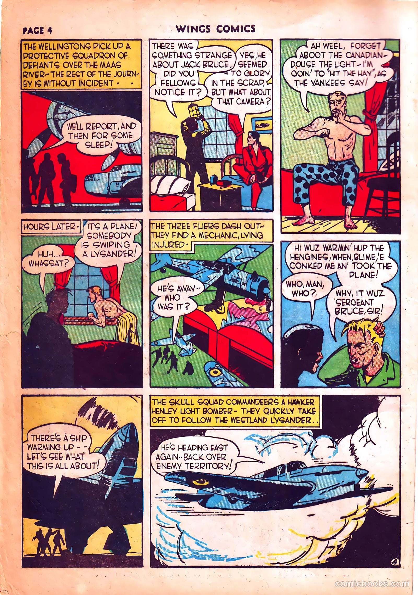 Wings Comics #3 (1940) — page 7 of 69