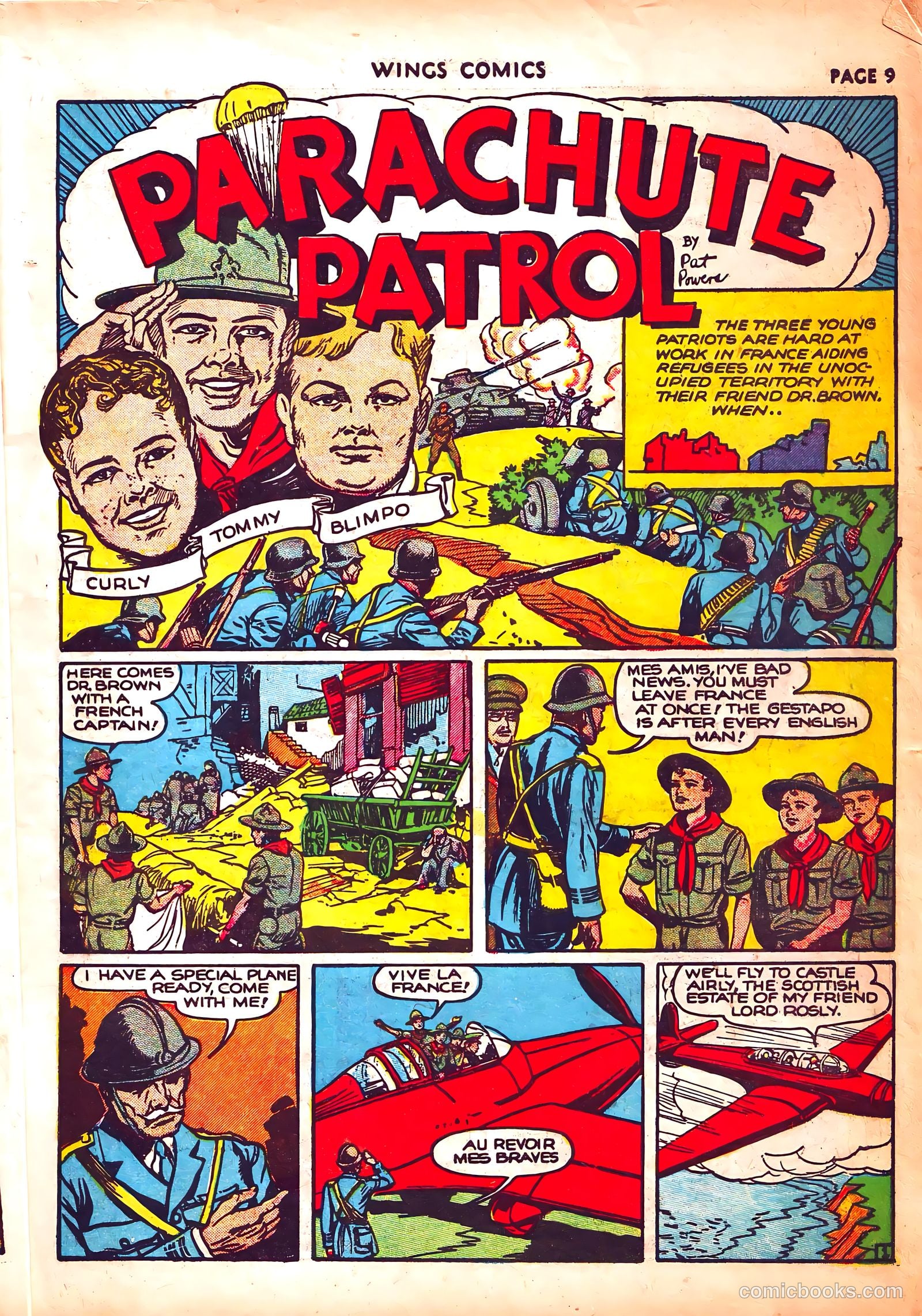 Wings Comics #3 (1940) — page 12 of 69