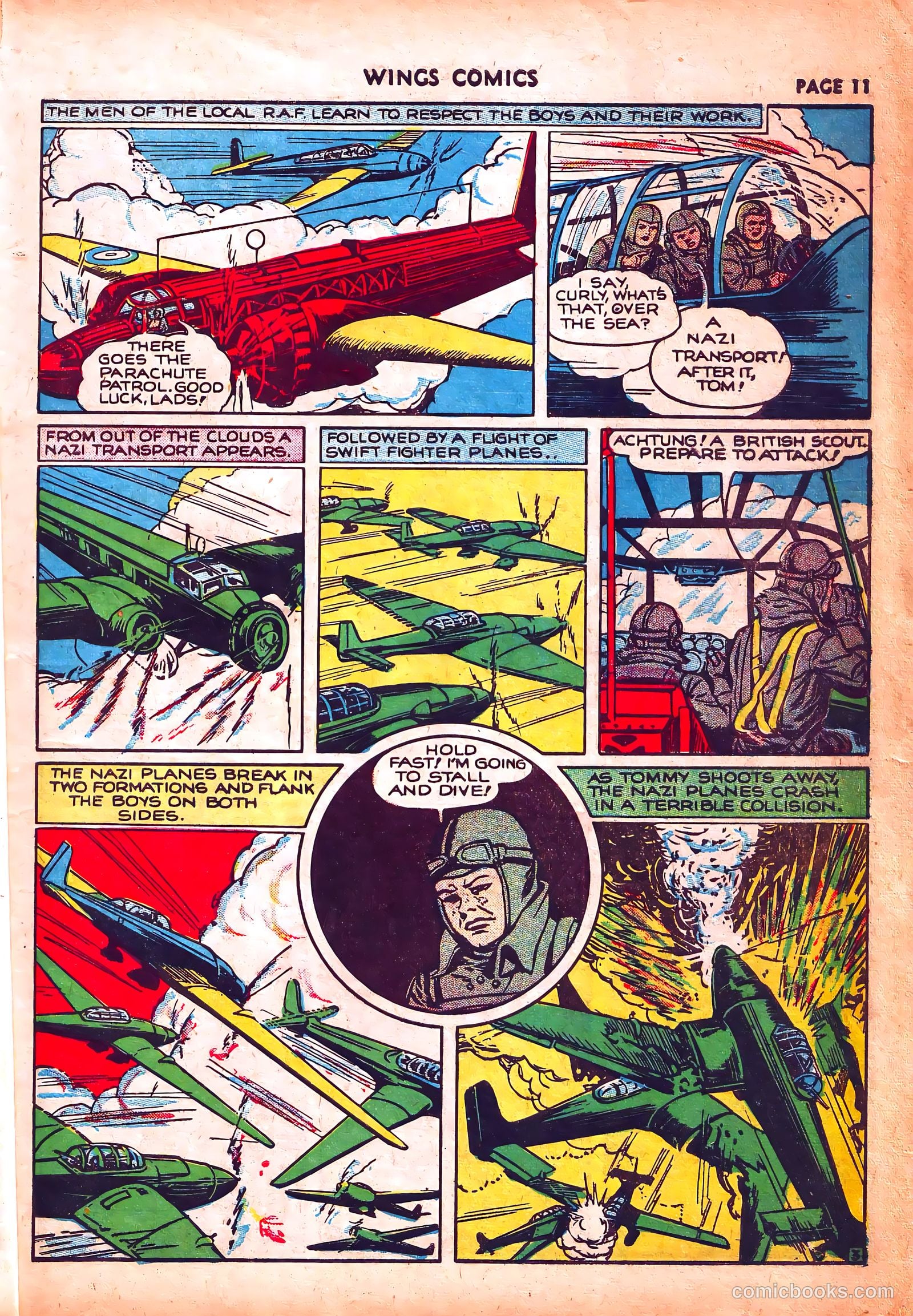 Wings Comics #3 (1940) — page 14 of 69