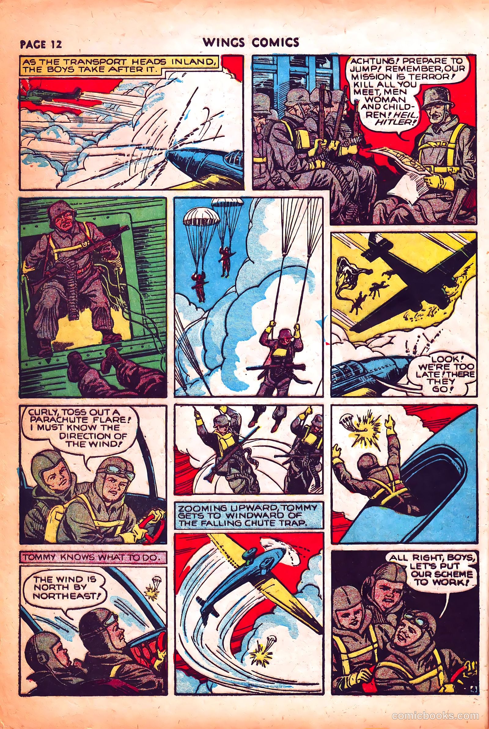 Wings Comics #3 (1940) — page 15 of 69