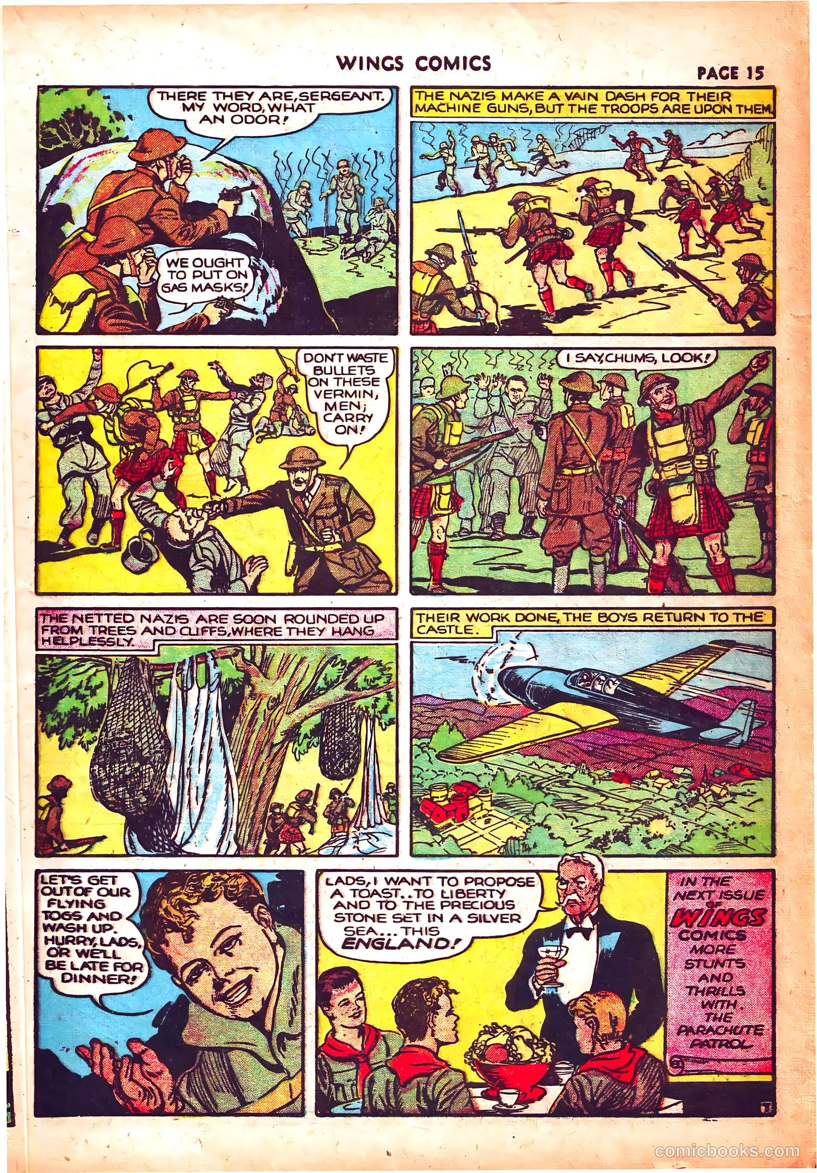 Wings Comics #3 (1940) — page 18 of 69