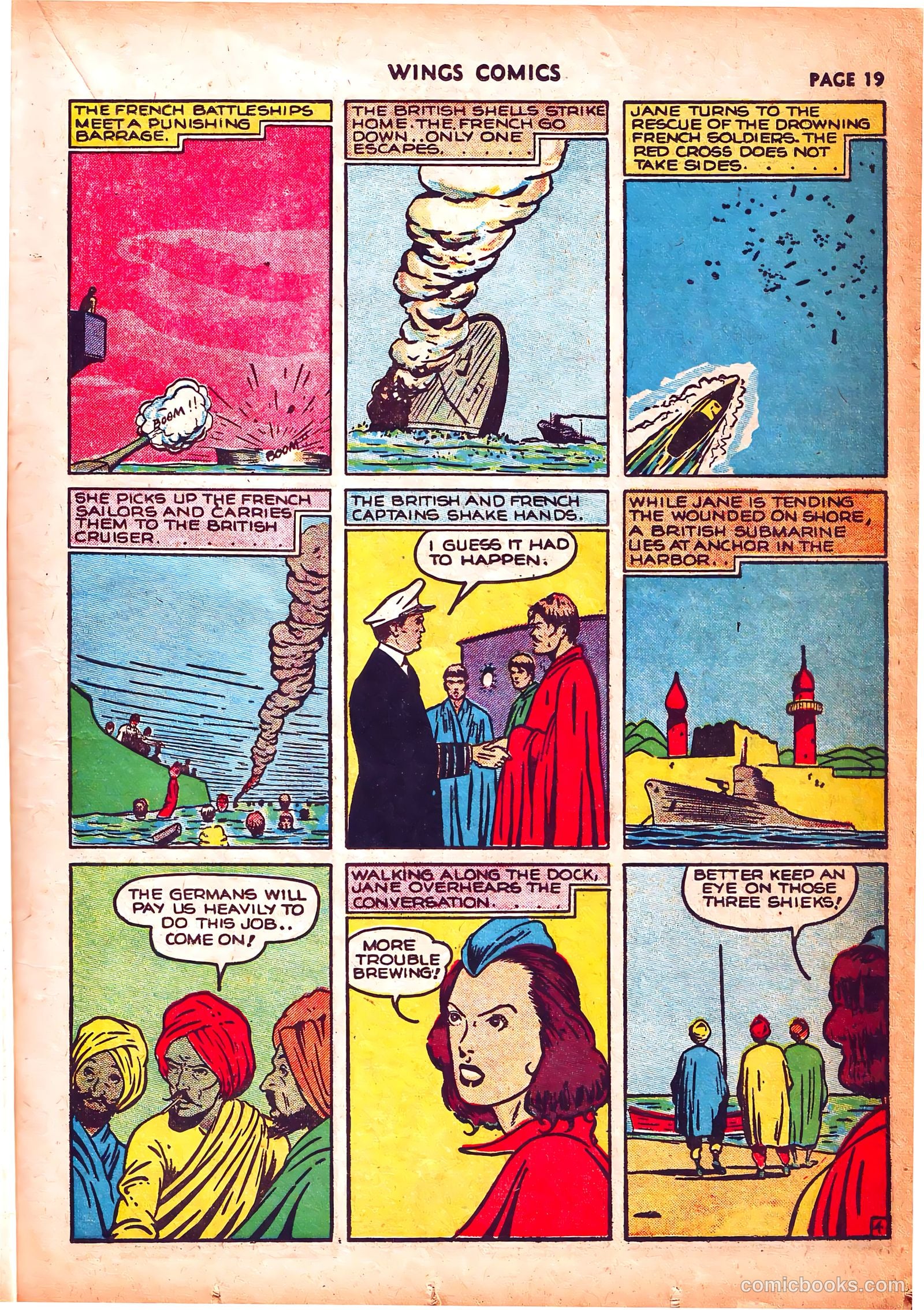 Wings Comics #3 (1940) — page 22 of 69
