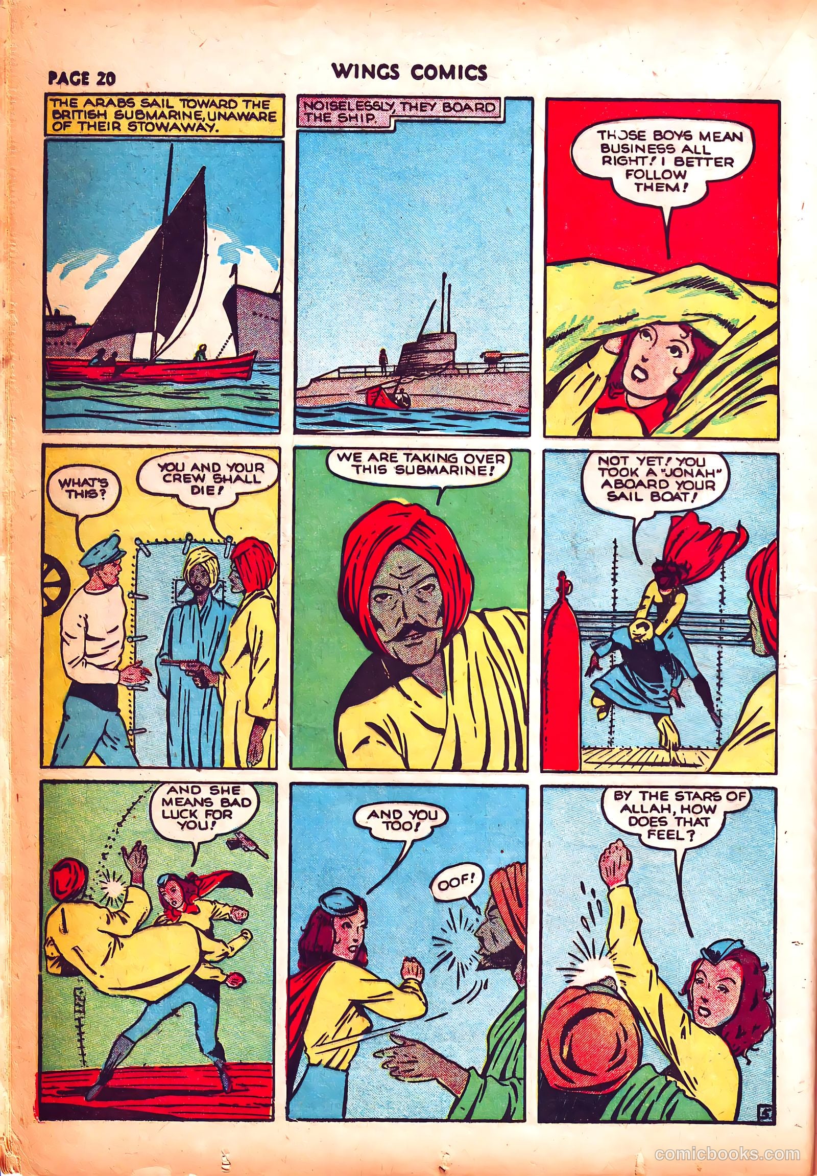Wings Comics #3 (1940) — page 23 of 69