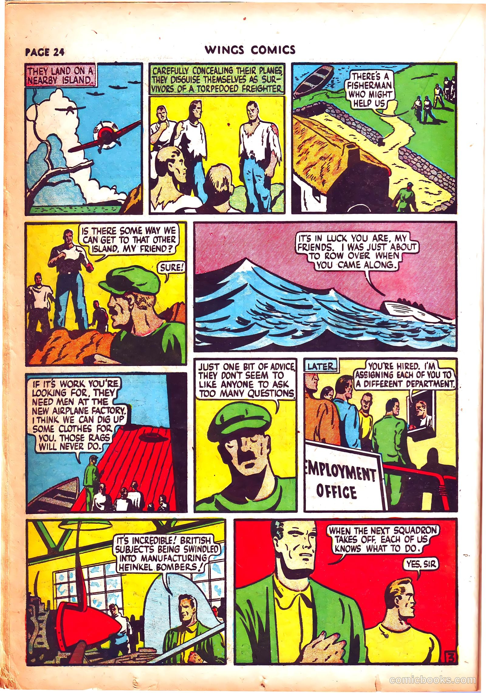 Wings Comics #3 (1940) — page 27 of 69