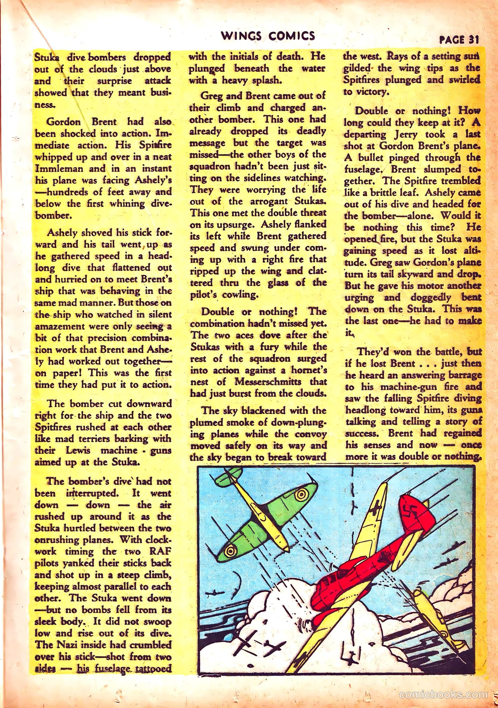 Wings Comics #3 (1940) — page 34 of 69