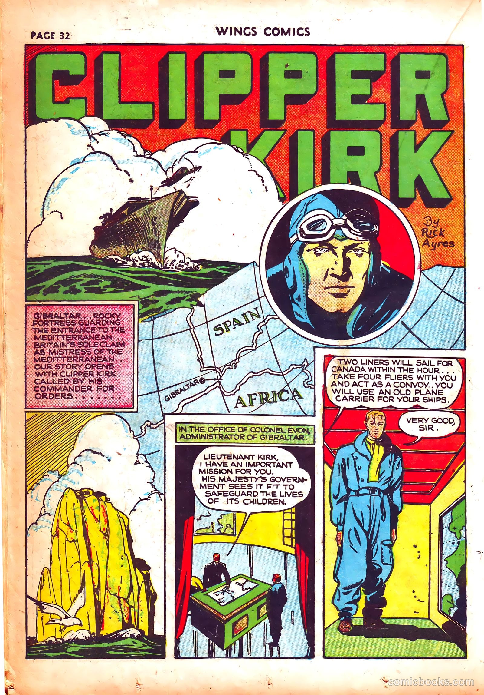 Wings Comics #3 (1940) — page 35 of 69