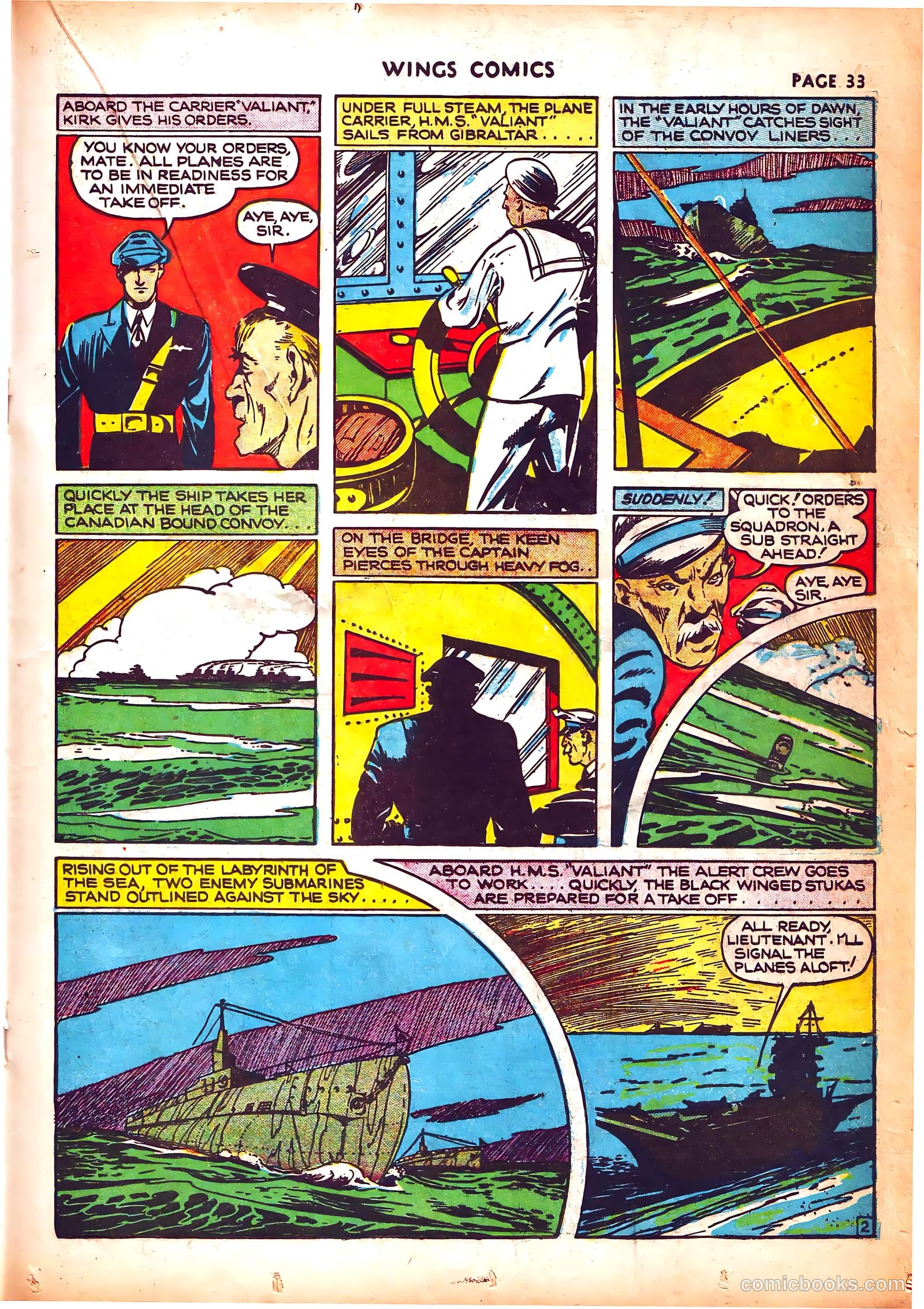 Wings Comics #3 (1940) — page 36 of 69