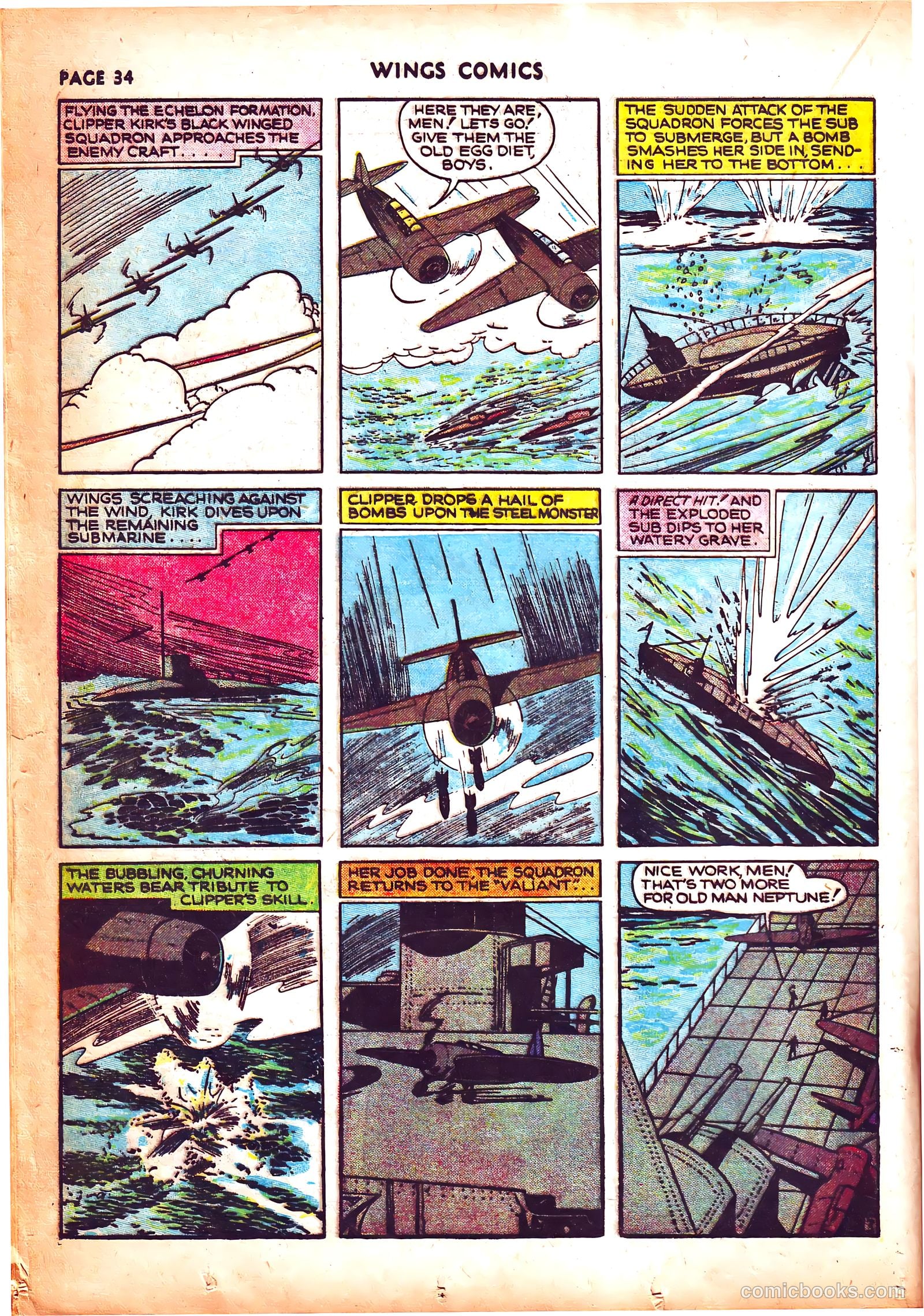 Wings Comics #3 (1940) — page 37 of 69