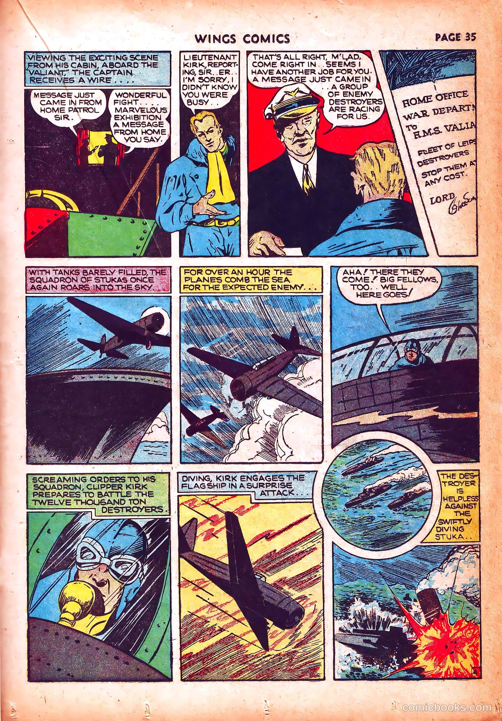 Wings Comics #3 (1940) — page 38 of 69