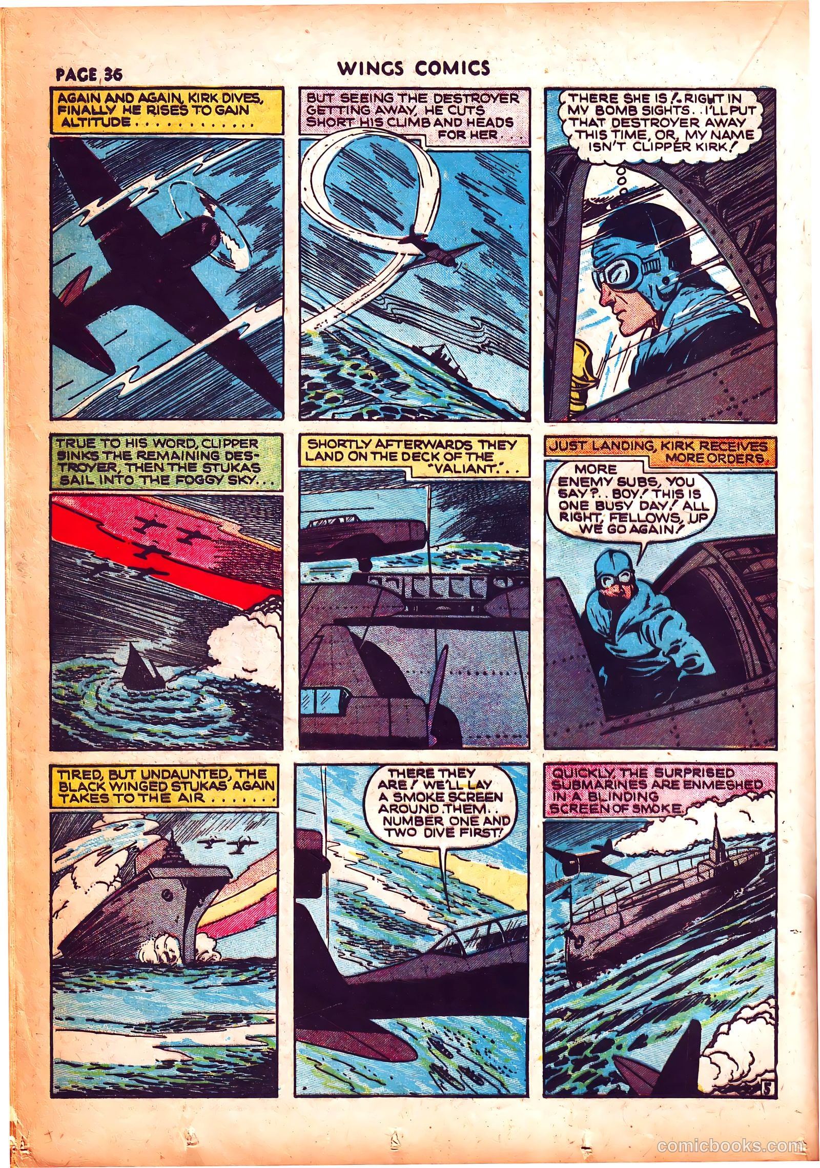 Wings Comics #3 (1940) — page 39 of 69