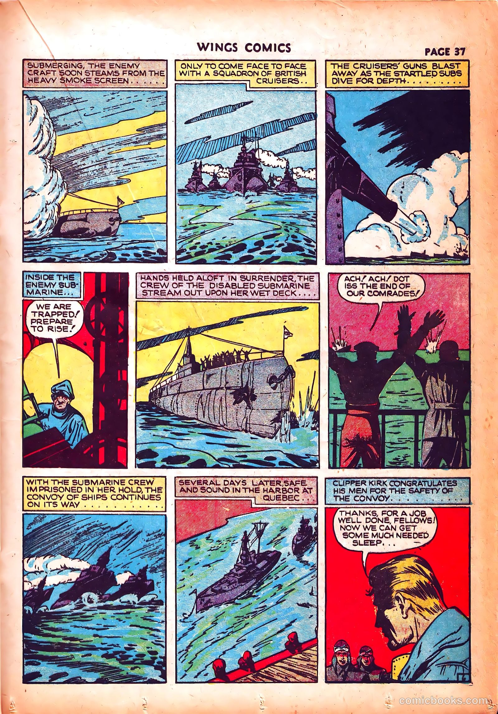 Wings Comics #3 (1940) — page 40 of 69