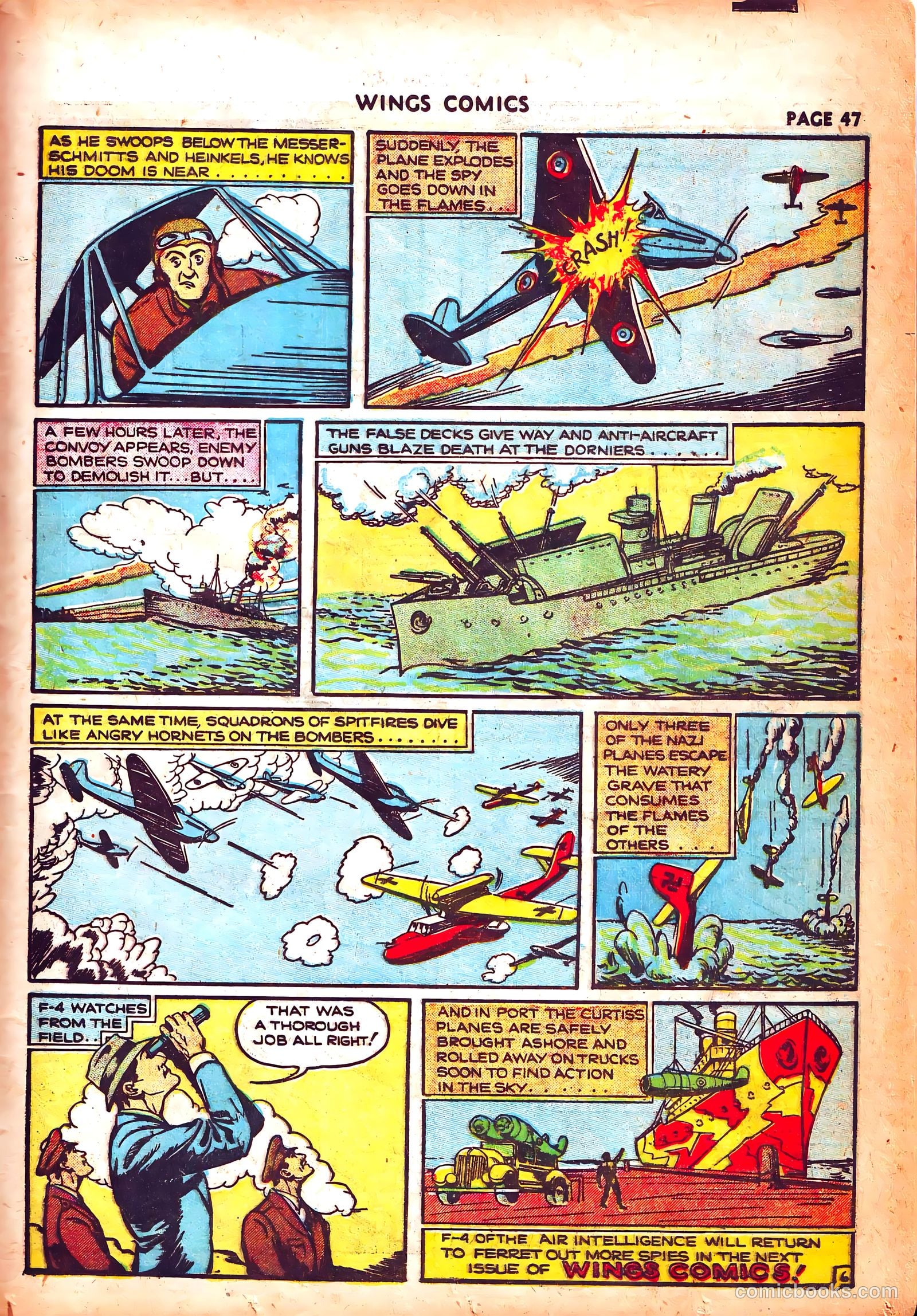 Wings Comics #3 (1940) — page 50 of 69
