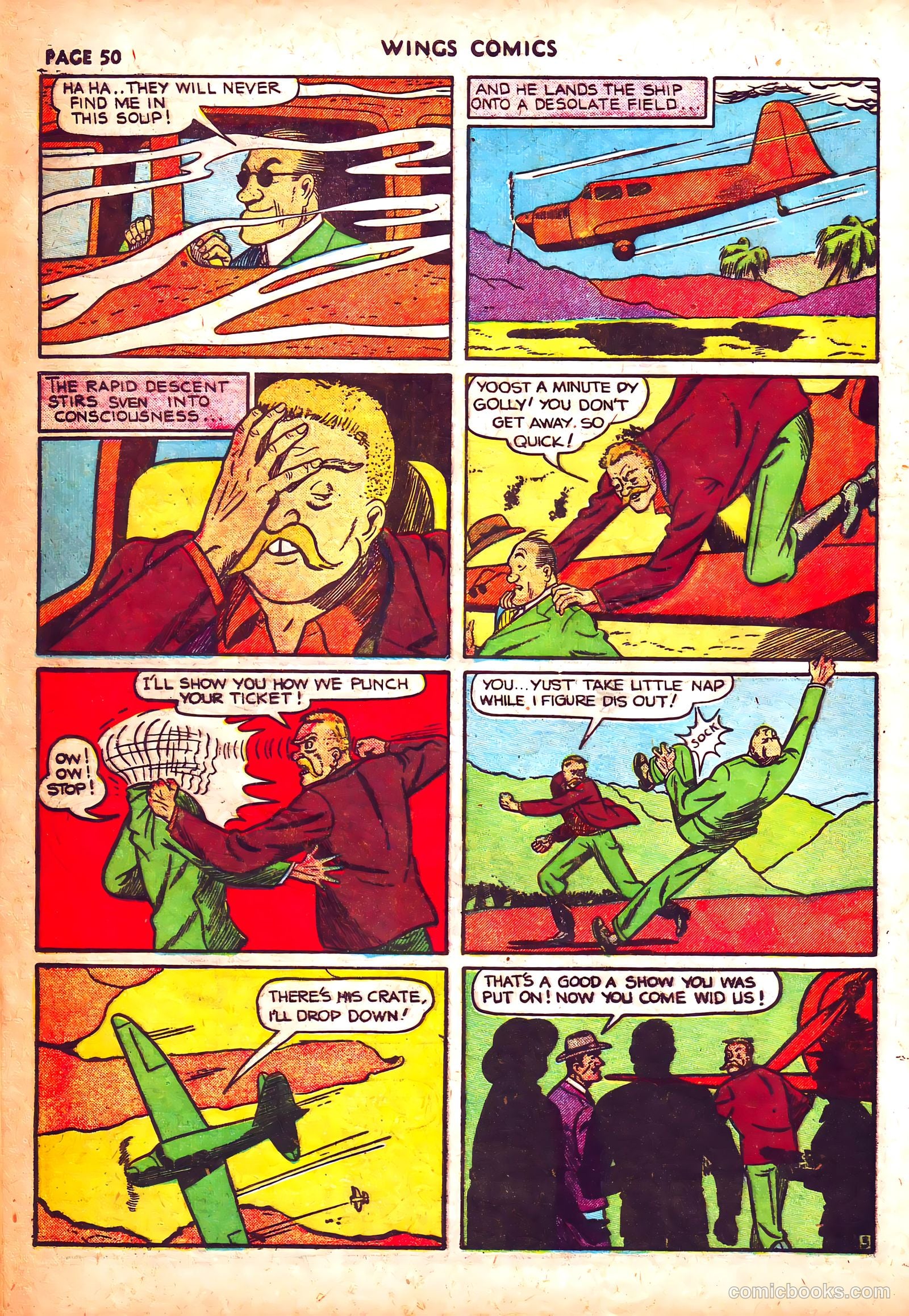 Wings Comics #3 (1940) — page 53 of 69