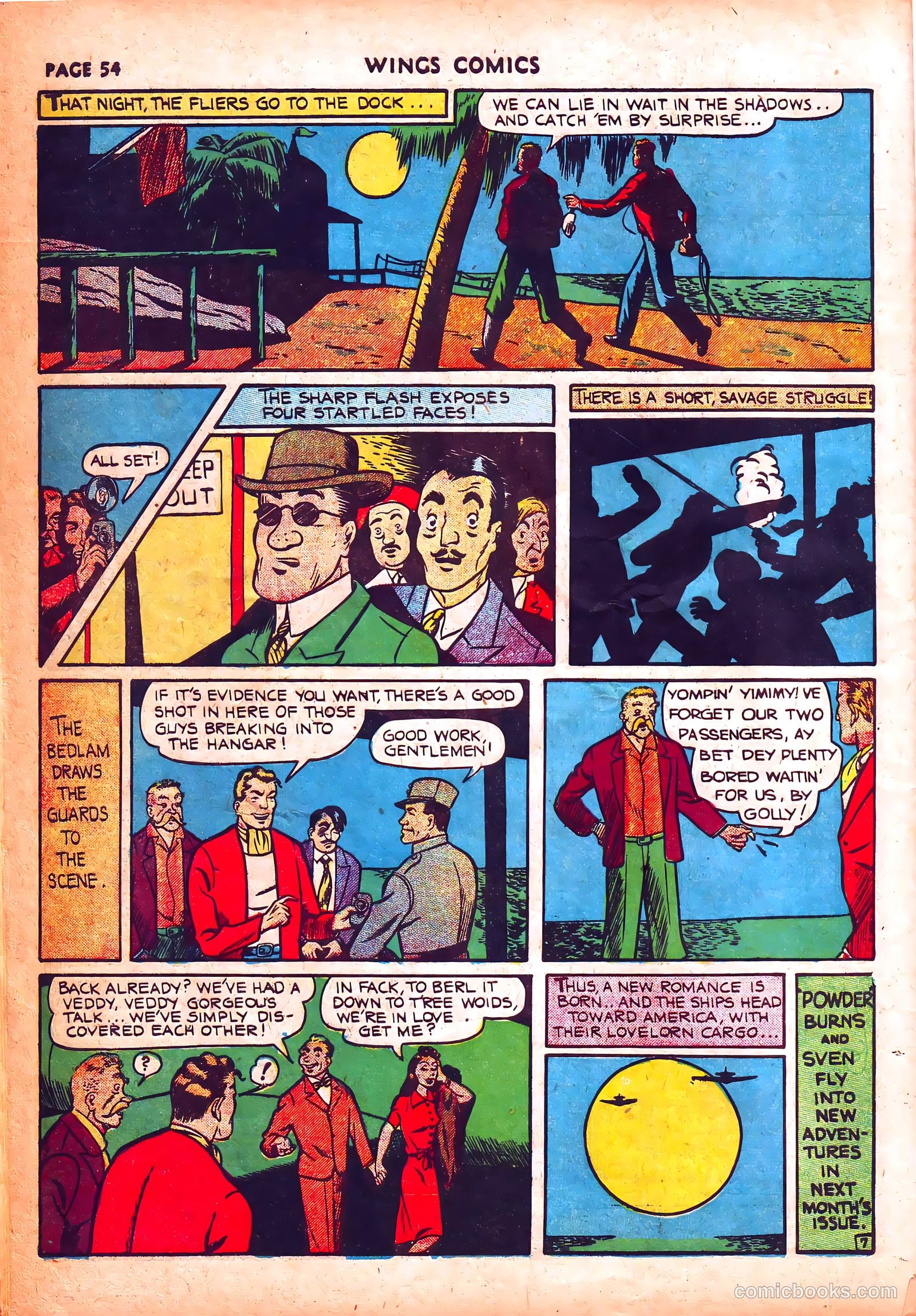 Wings Comics #3 (1940) — page 57 of 69