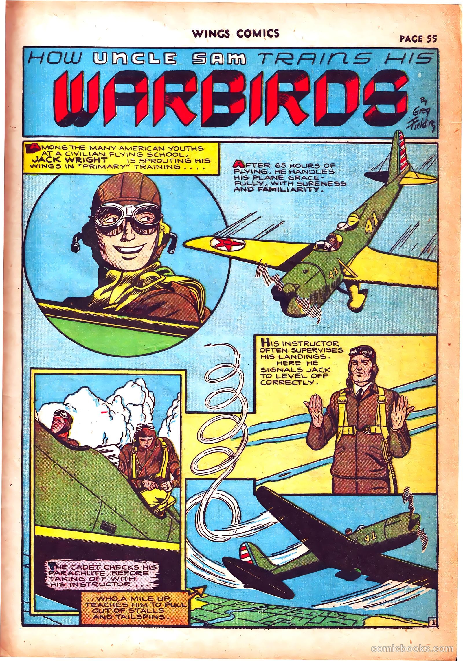 Wings Comics #3 (1940) — page 58 of 69
