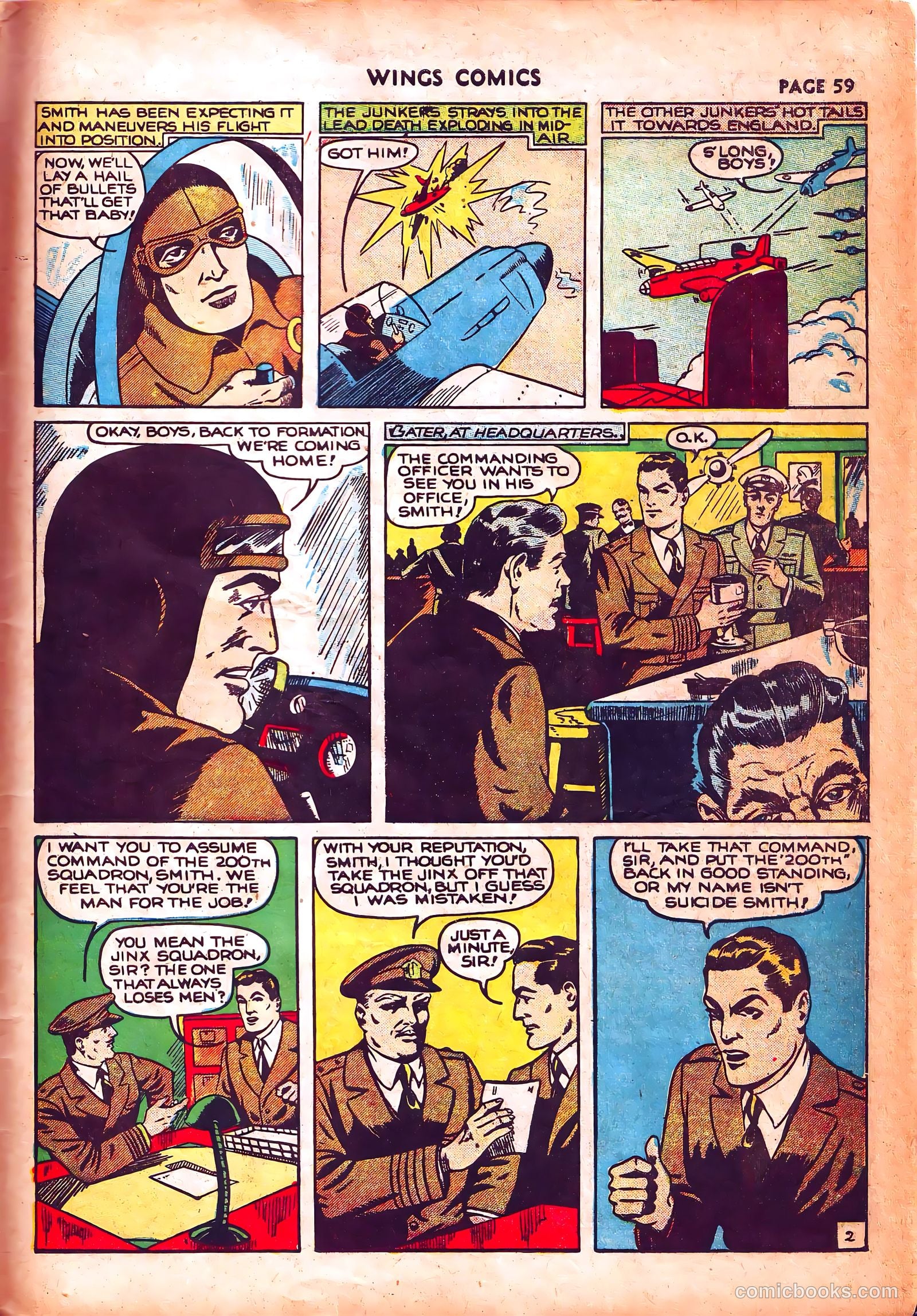 Wings Comics #3 (1940) — page 62 of 69