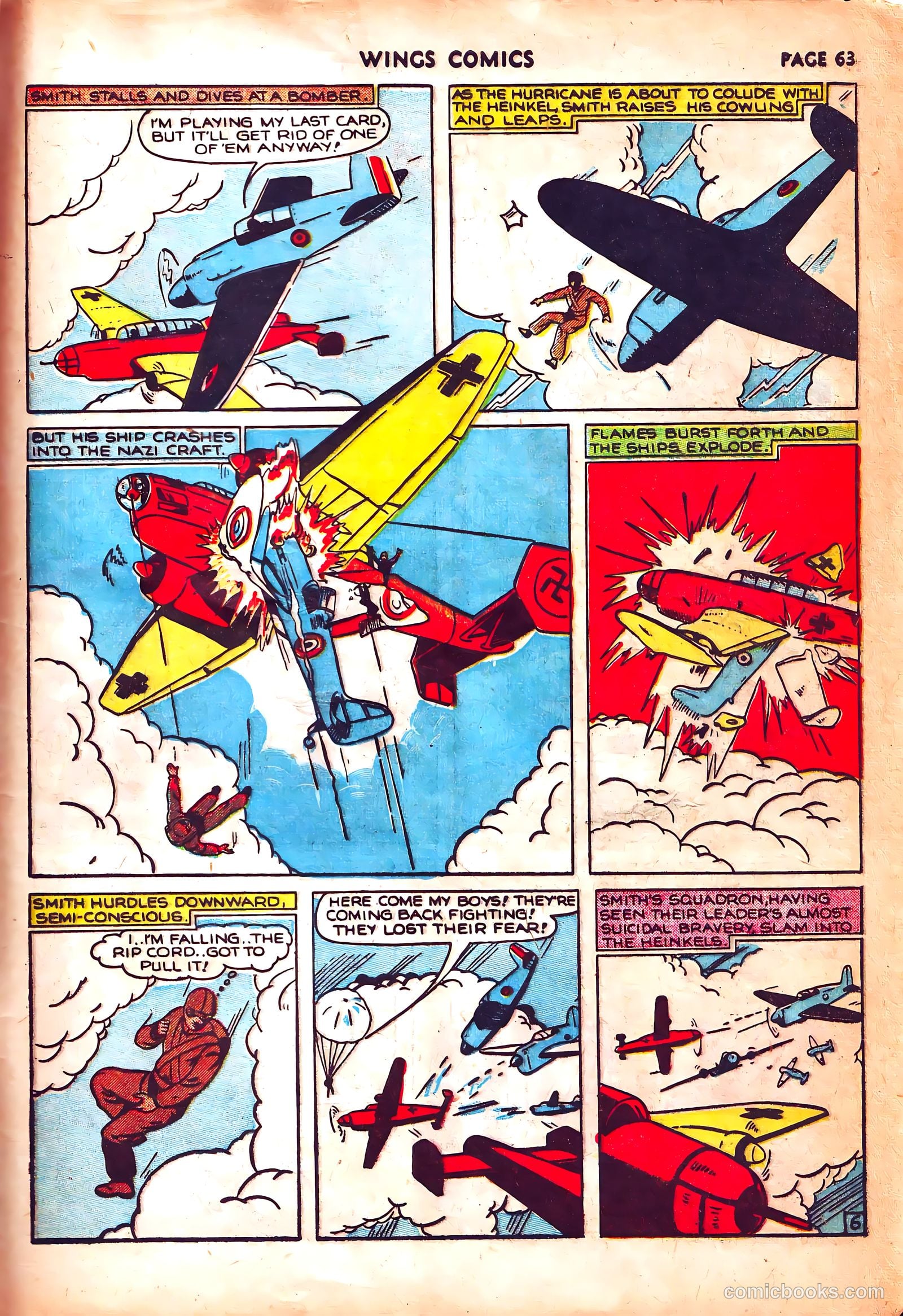 Wings Comics #3 (1940) — page 66 of 69