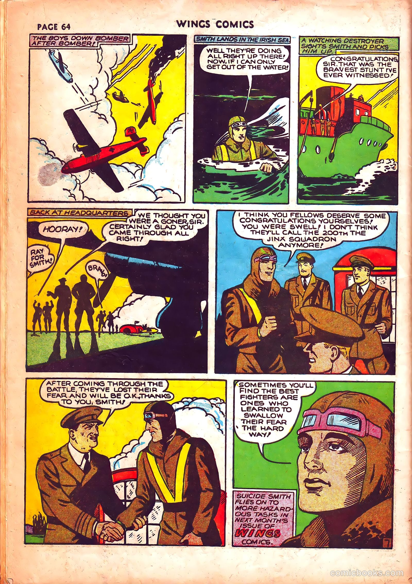 Wings Comics #3 (1940) — page 67 of 69