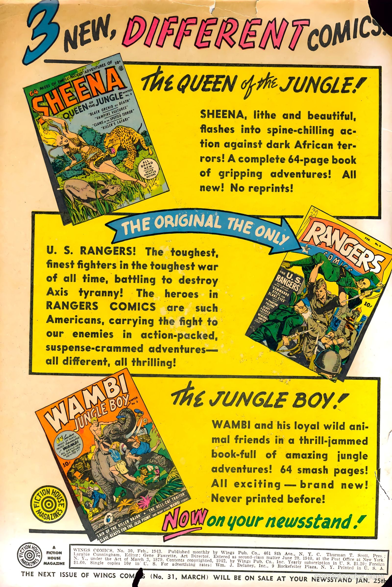 Wings Comics #30 (1943) — page 2 of 68