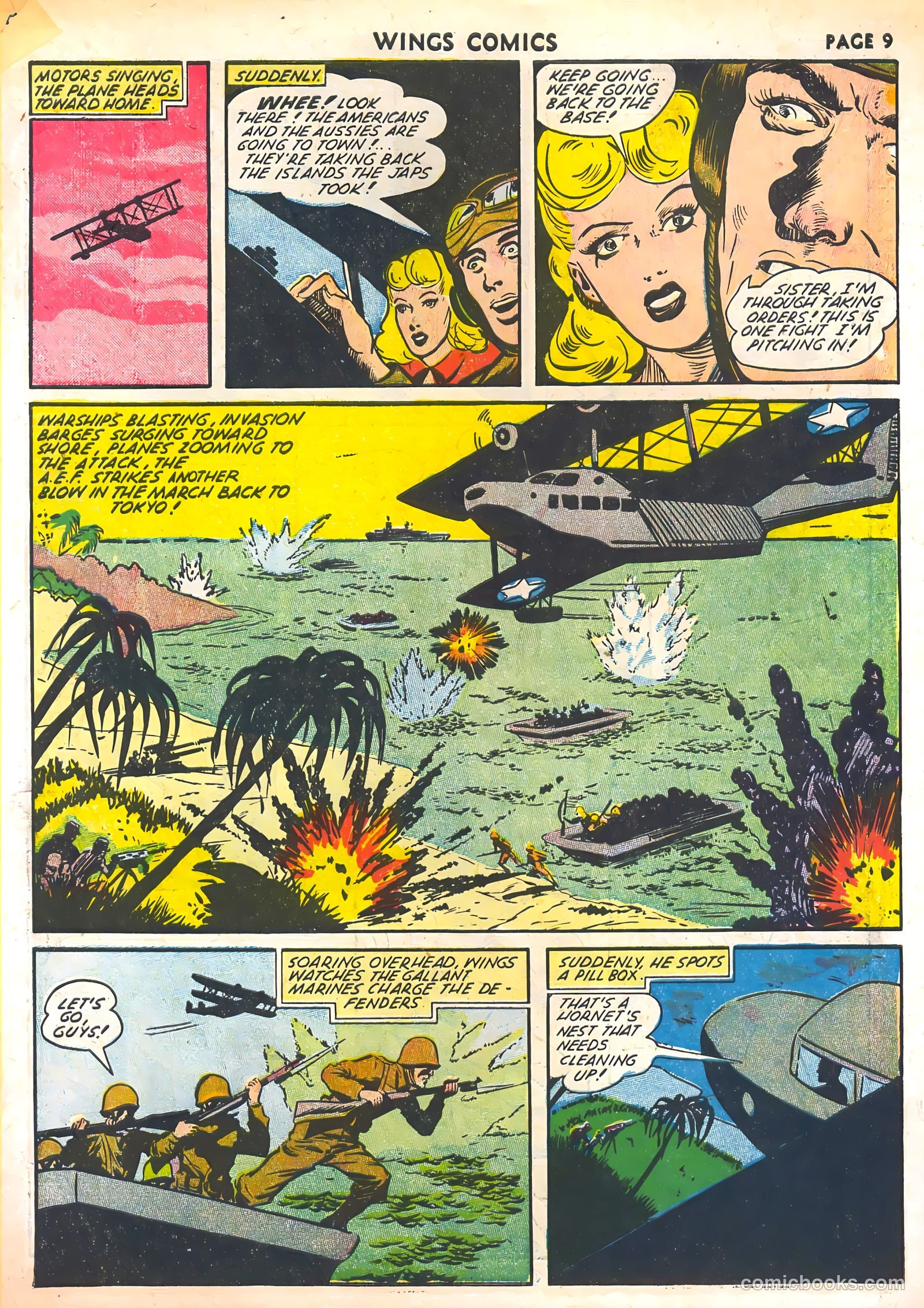 Wings Comics #30 (1943) — page 11 of 68