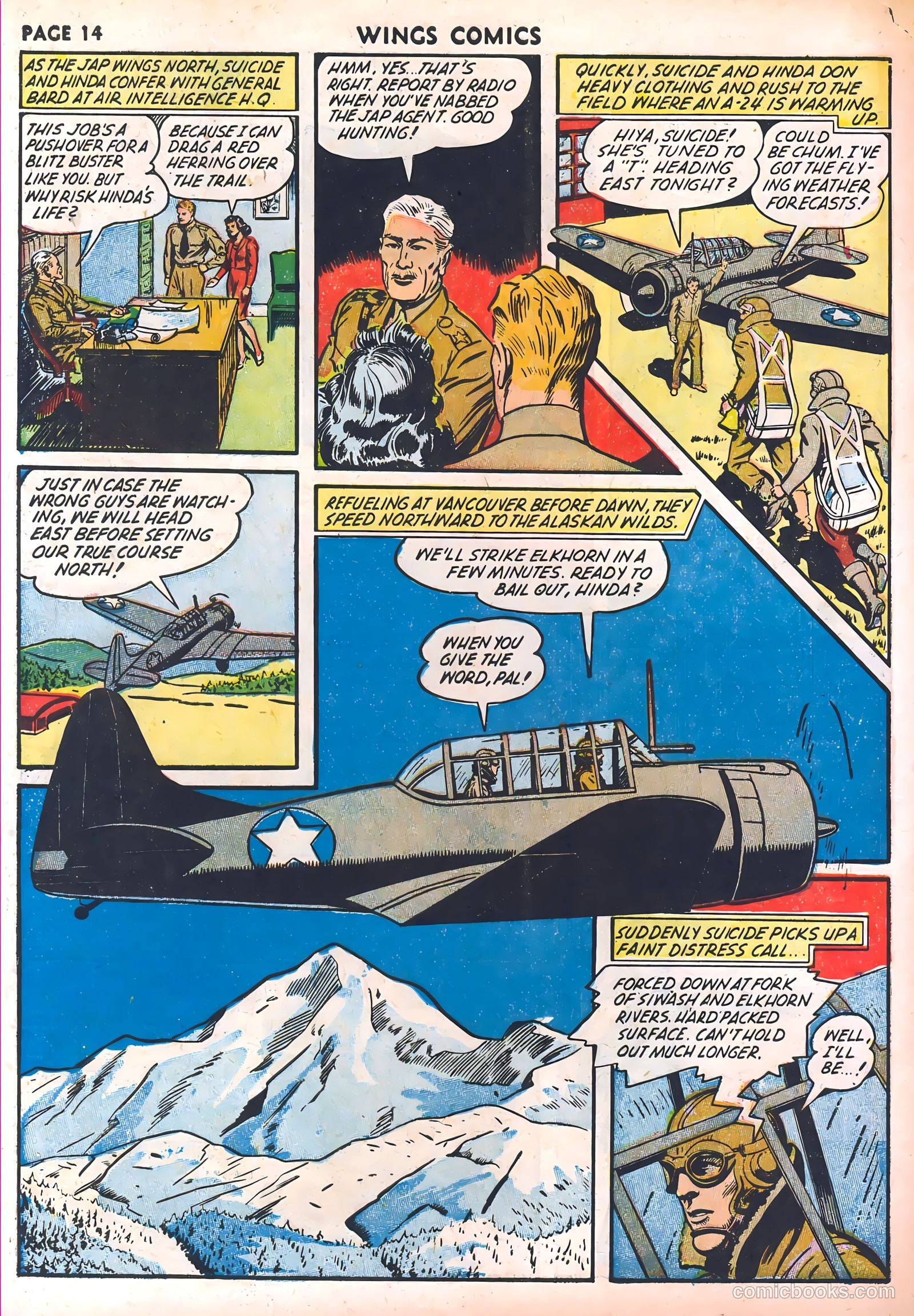 Wings Comics #30 (1943) — page 16 of 68