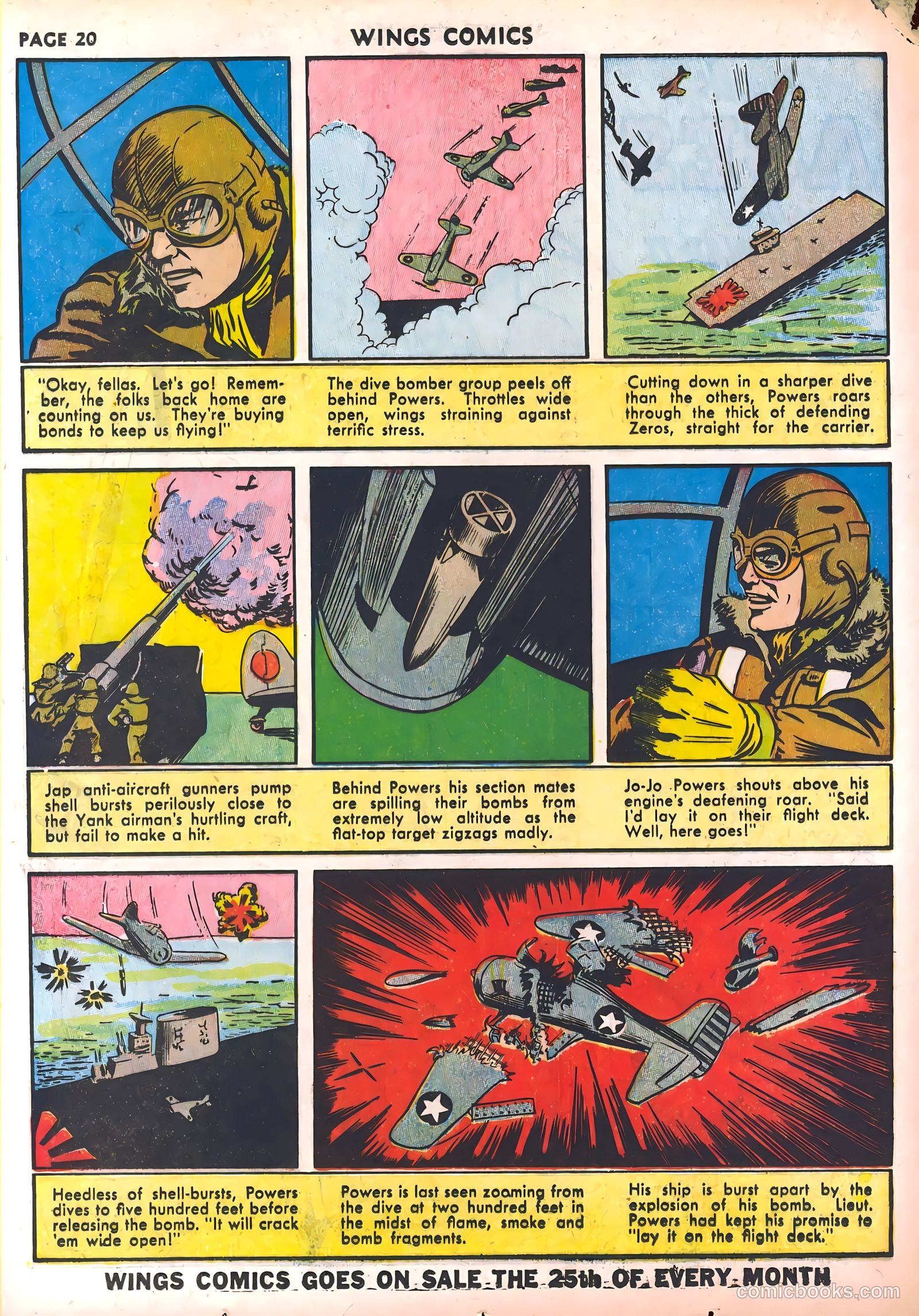 Wings Comics #30 (1943) — page 22 of 68