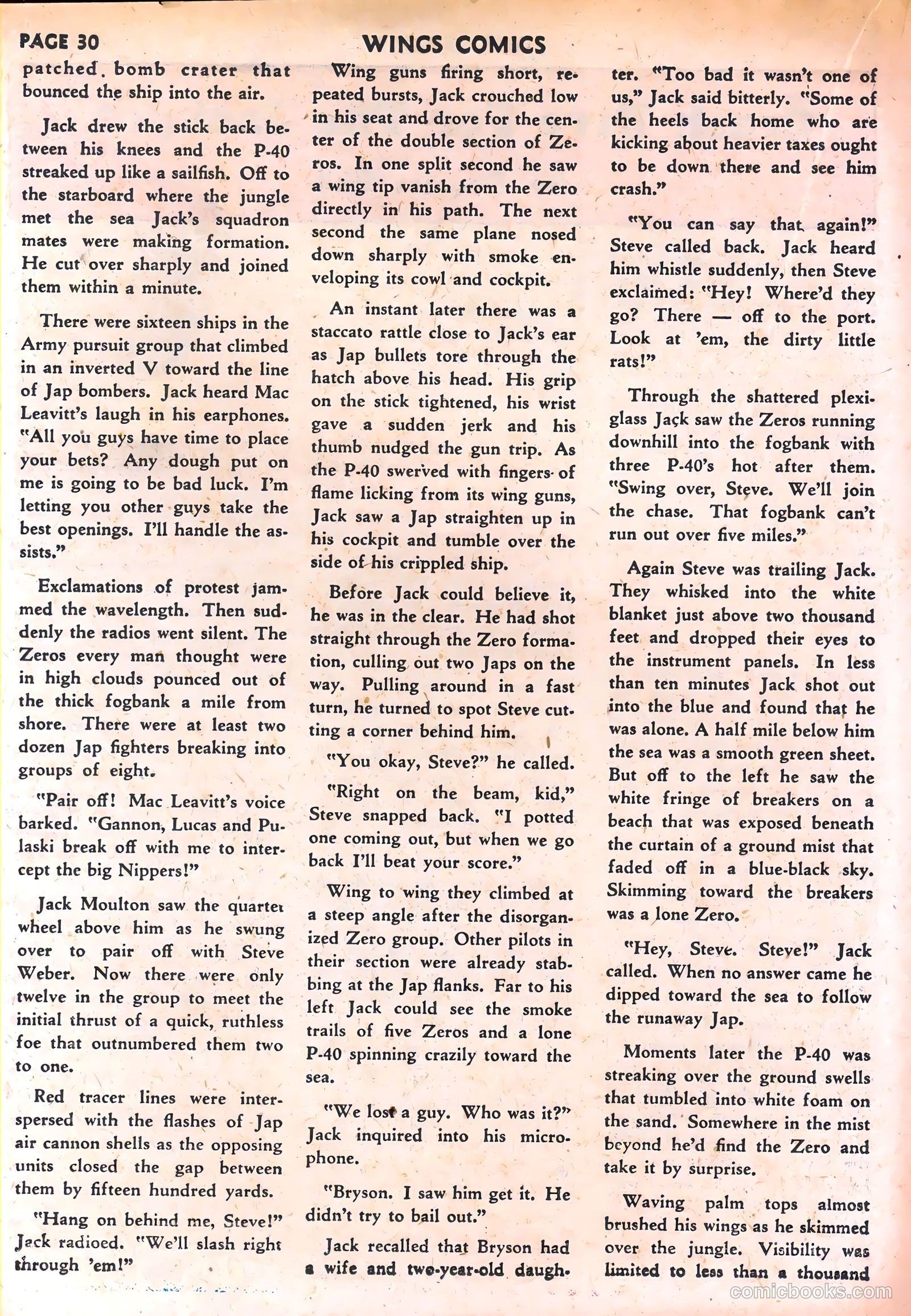 Wings Comics #30 (1943) — page 32 of 68