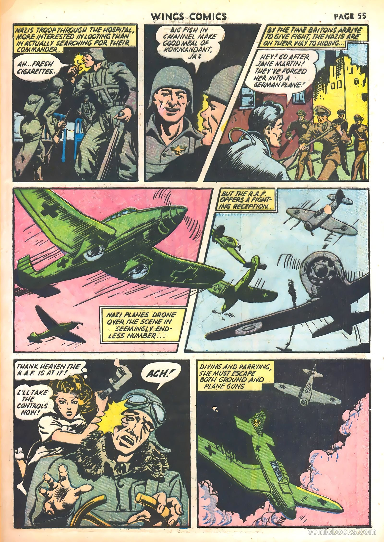 Wings Comics #30 (1943) — page 57 of 68