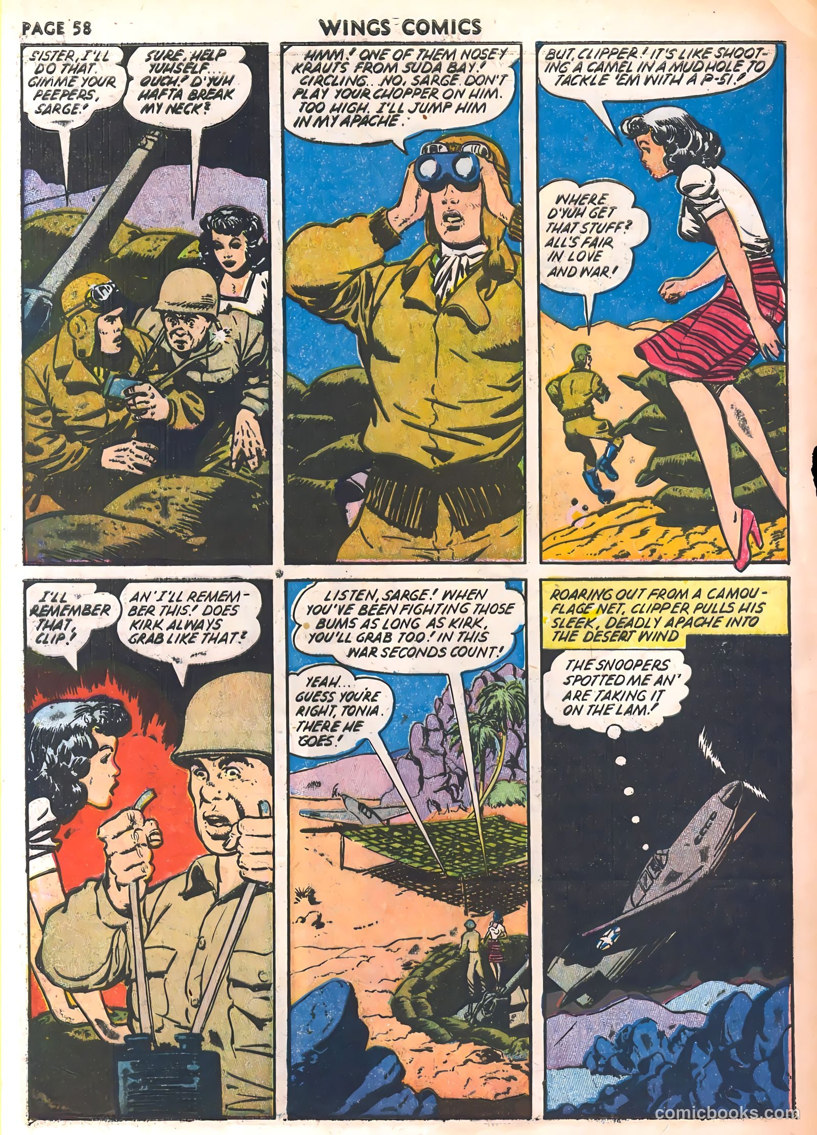 Wings Comics #30 (1943) — page 60 of 68