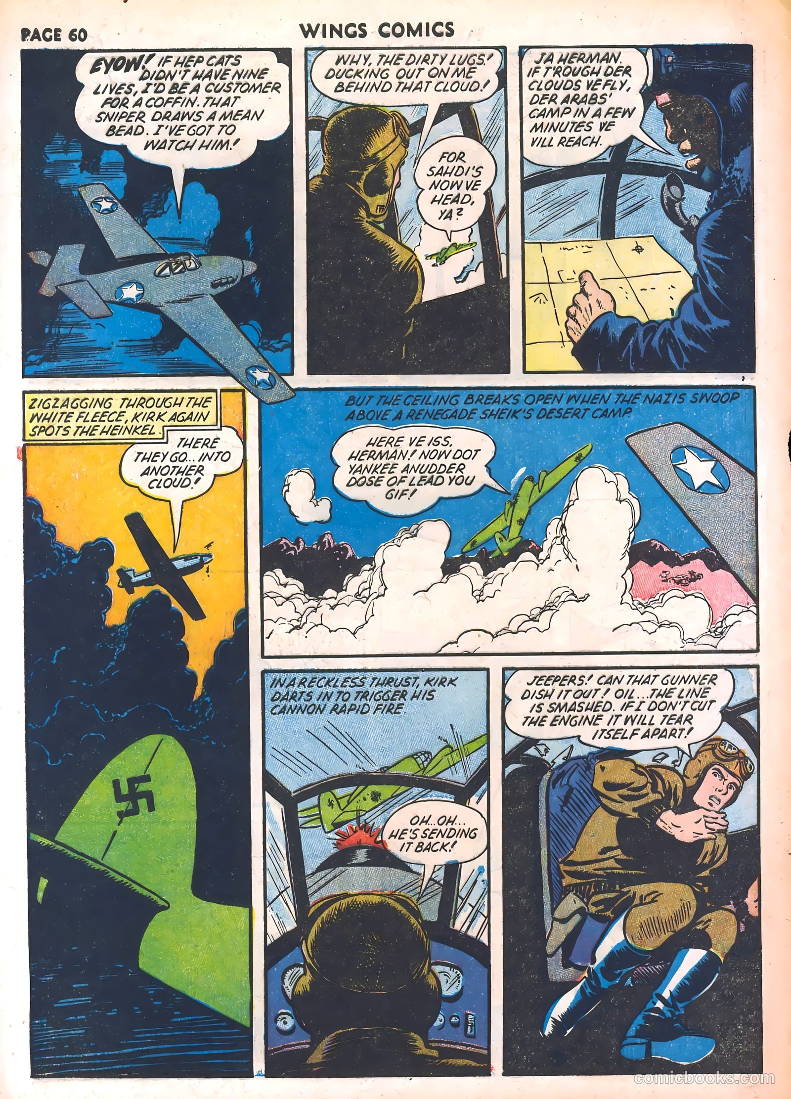 Wings Comics #30 (1943) — page 62 of 68