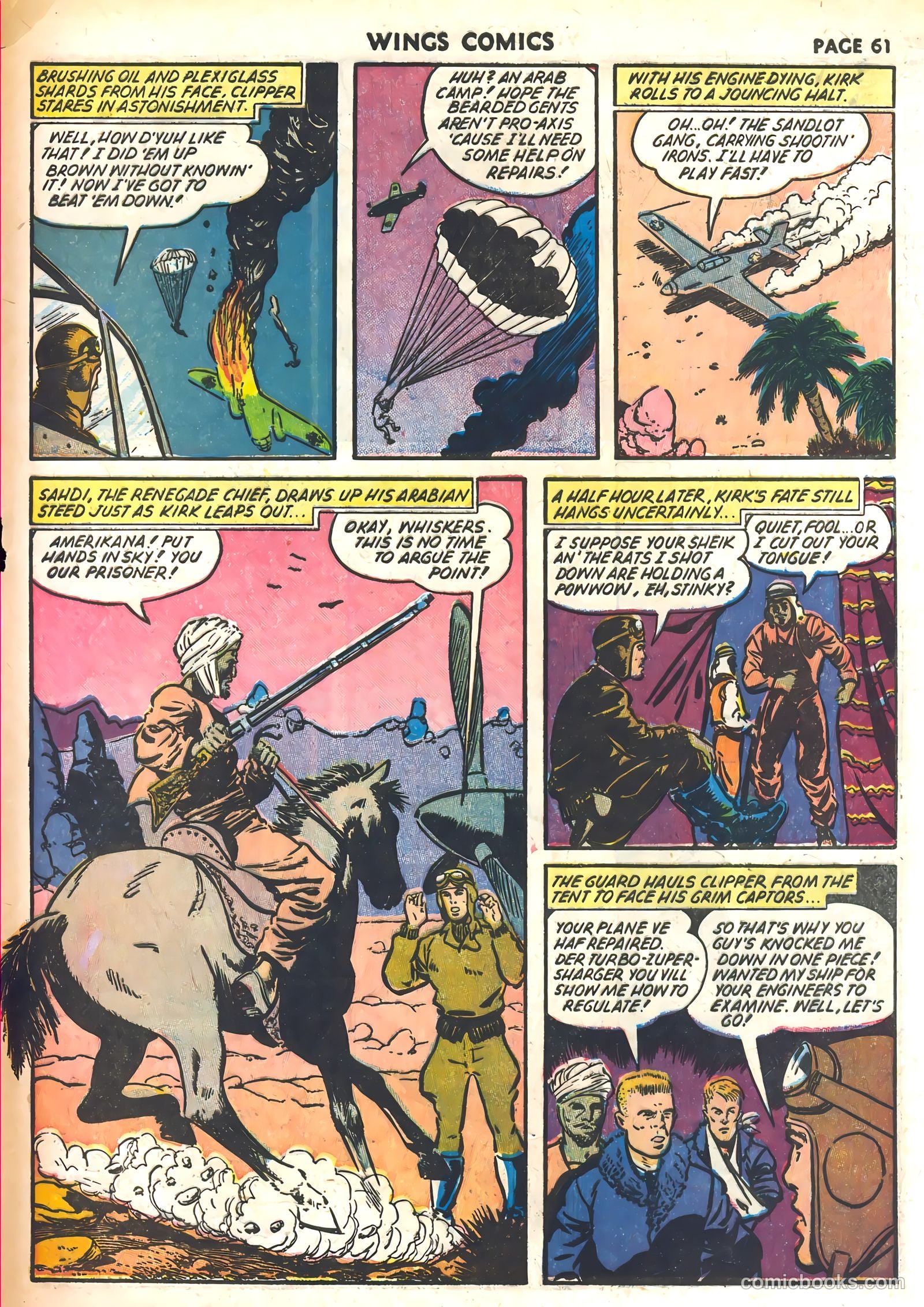 Wings Comics #30 (1943) — page 63 of 68