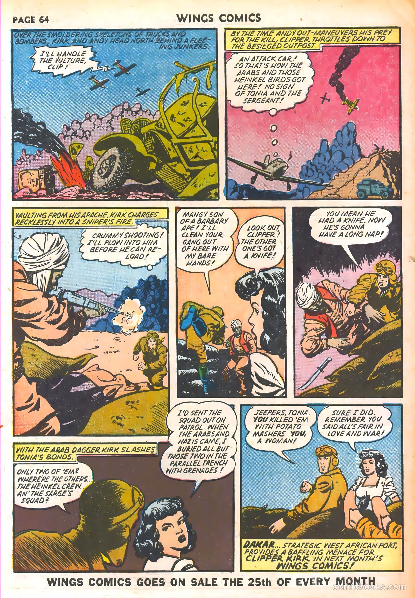Wings Comics #30 (1943) — page 66 of 68