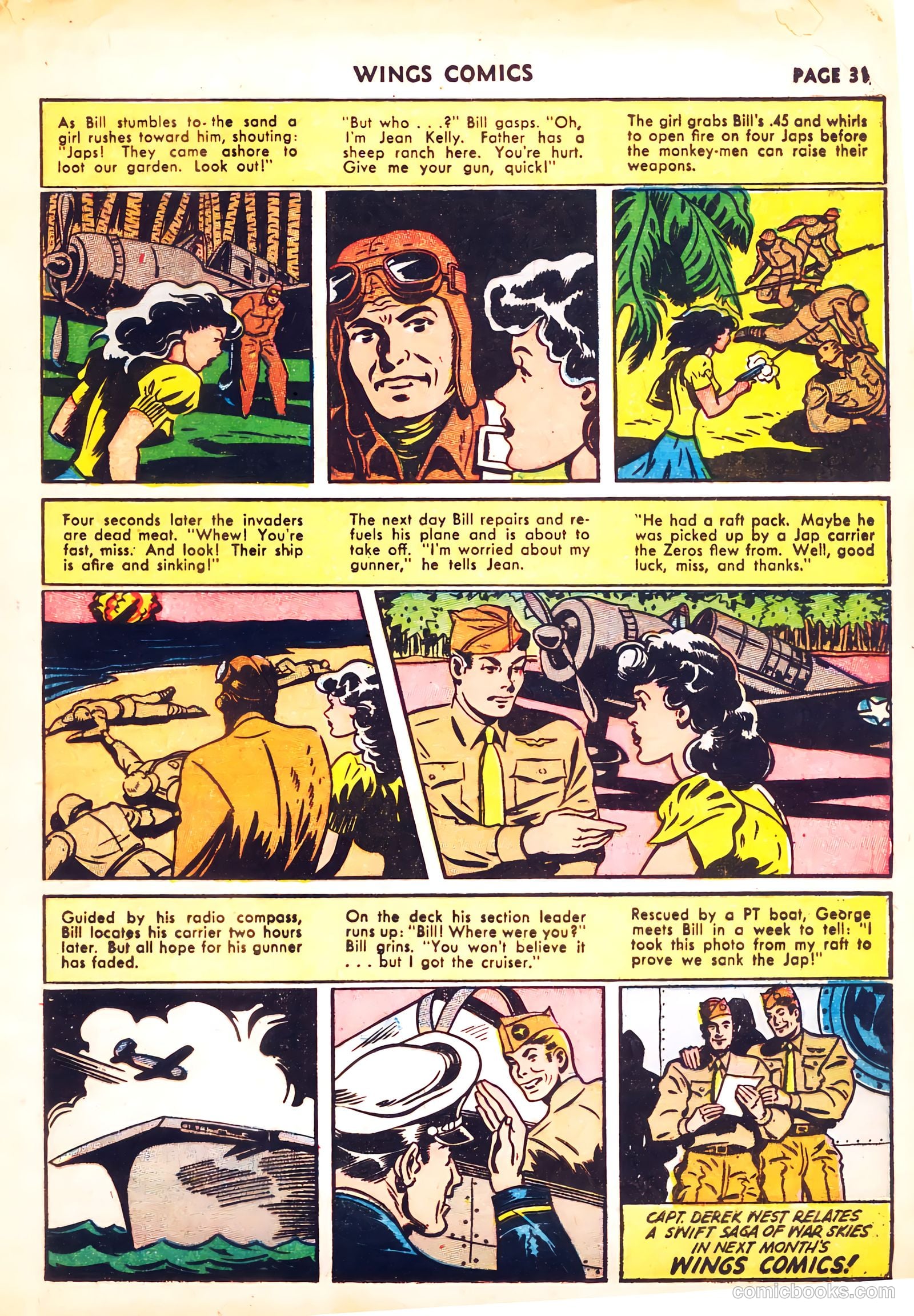Wings Comics #31 (1943) — page 33 of 67