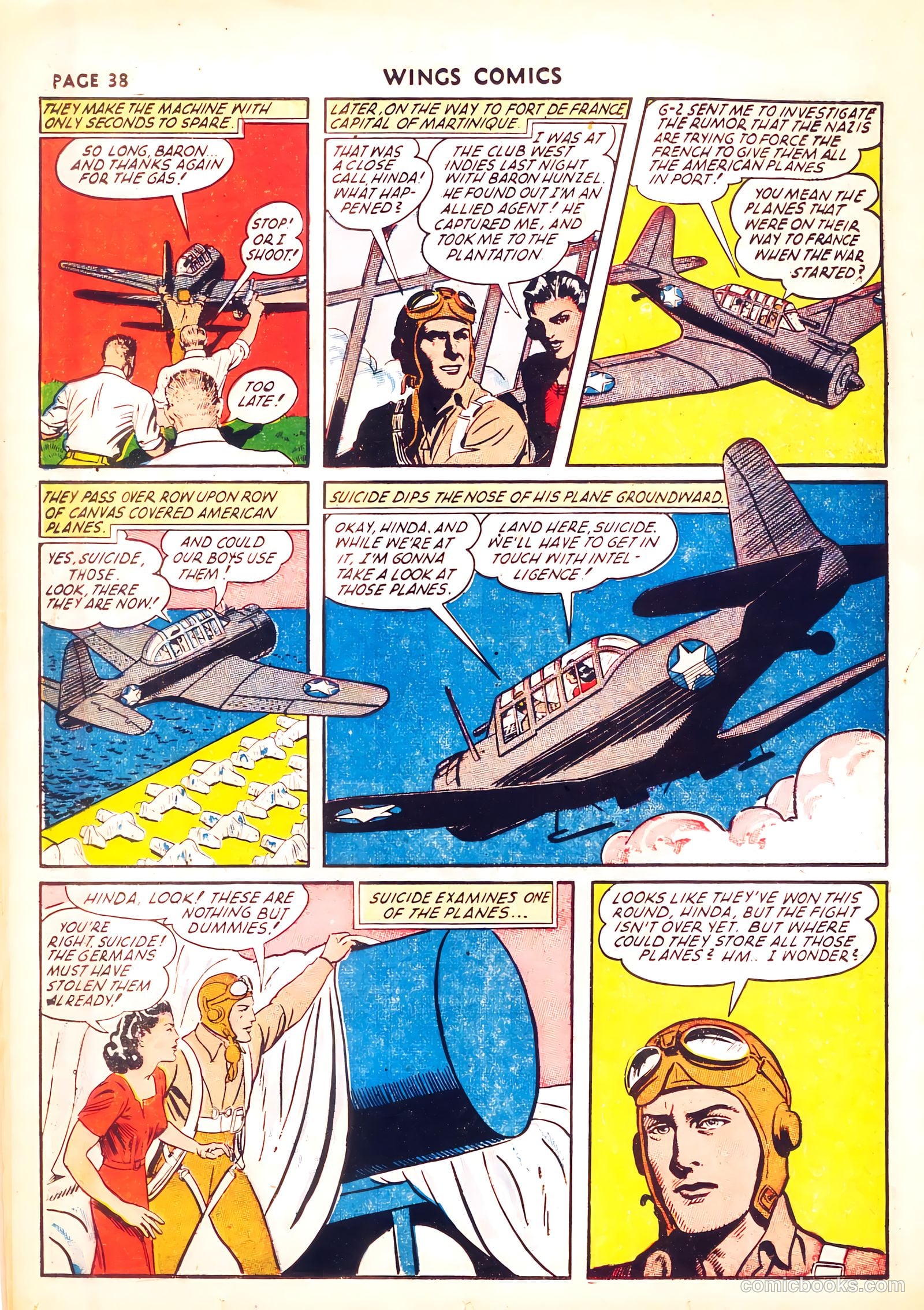 Wings Comics #31 (1943) — page 39 of 67