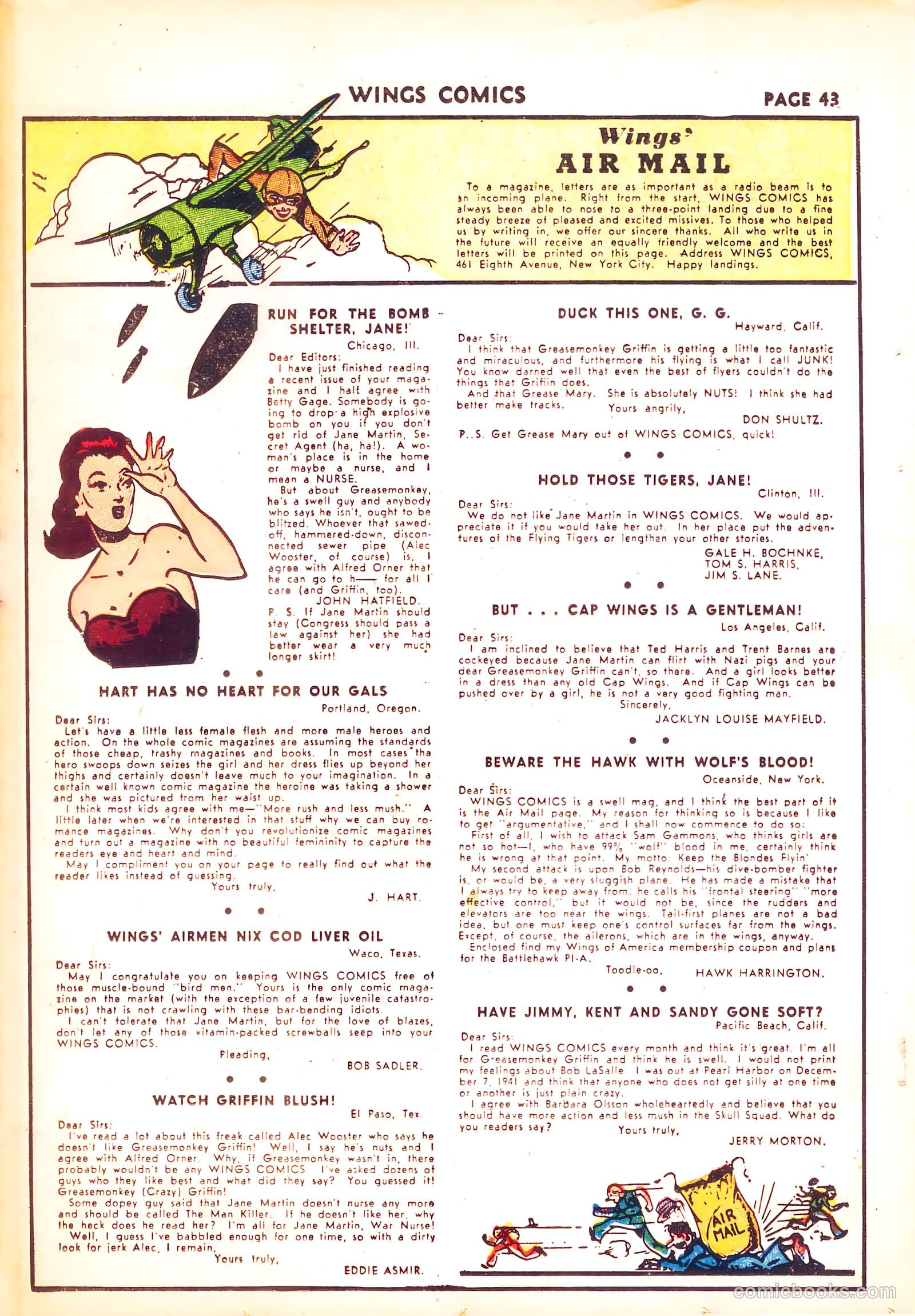 Wings Comics #31 (1943) — page 44 of 67
