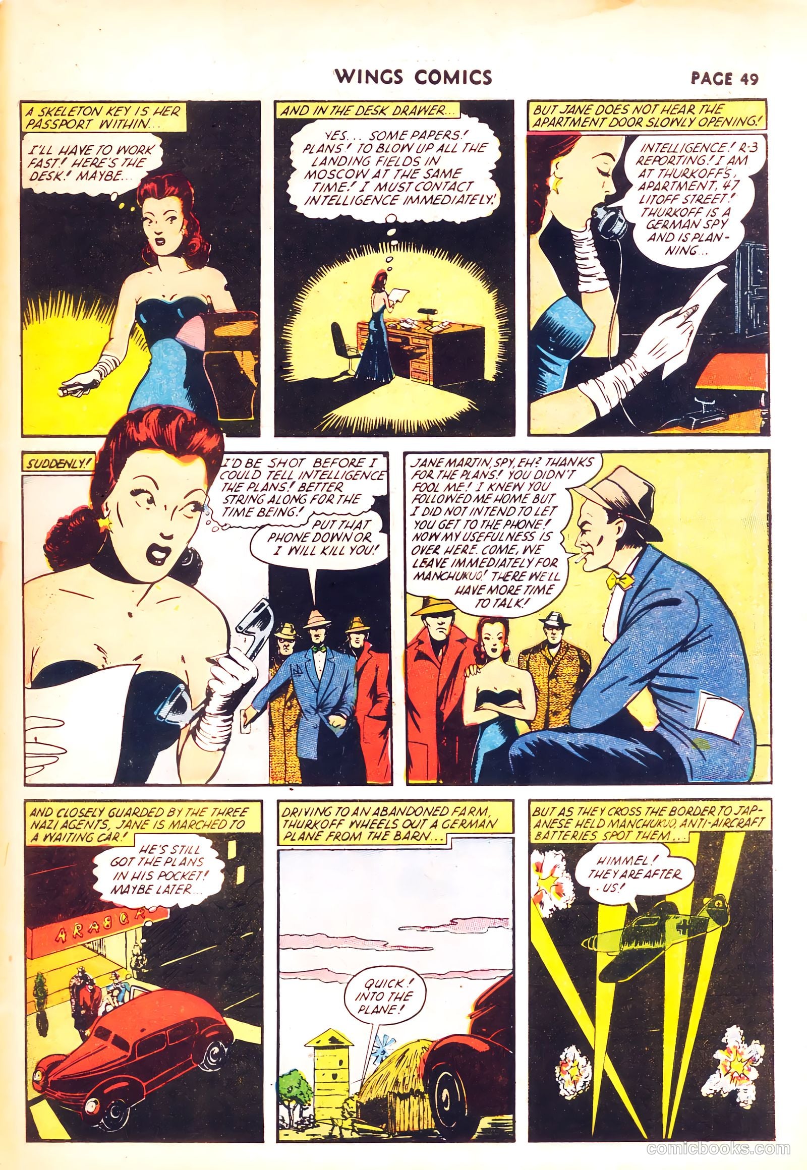 Wings Comics #31 (1943) — page 50 of 67