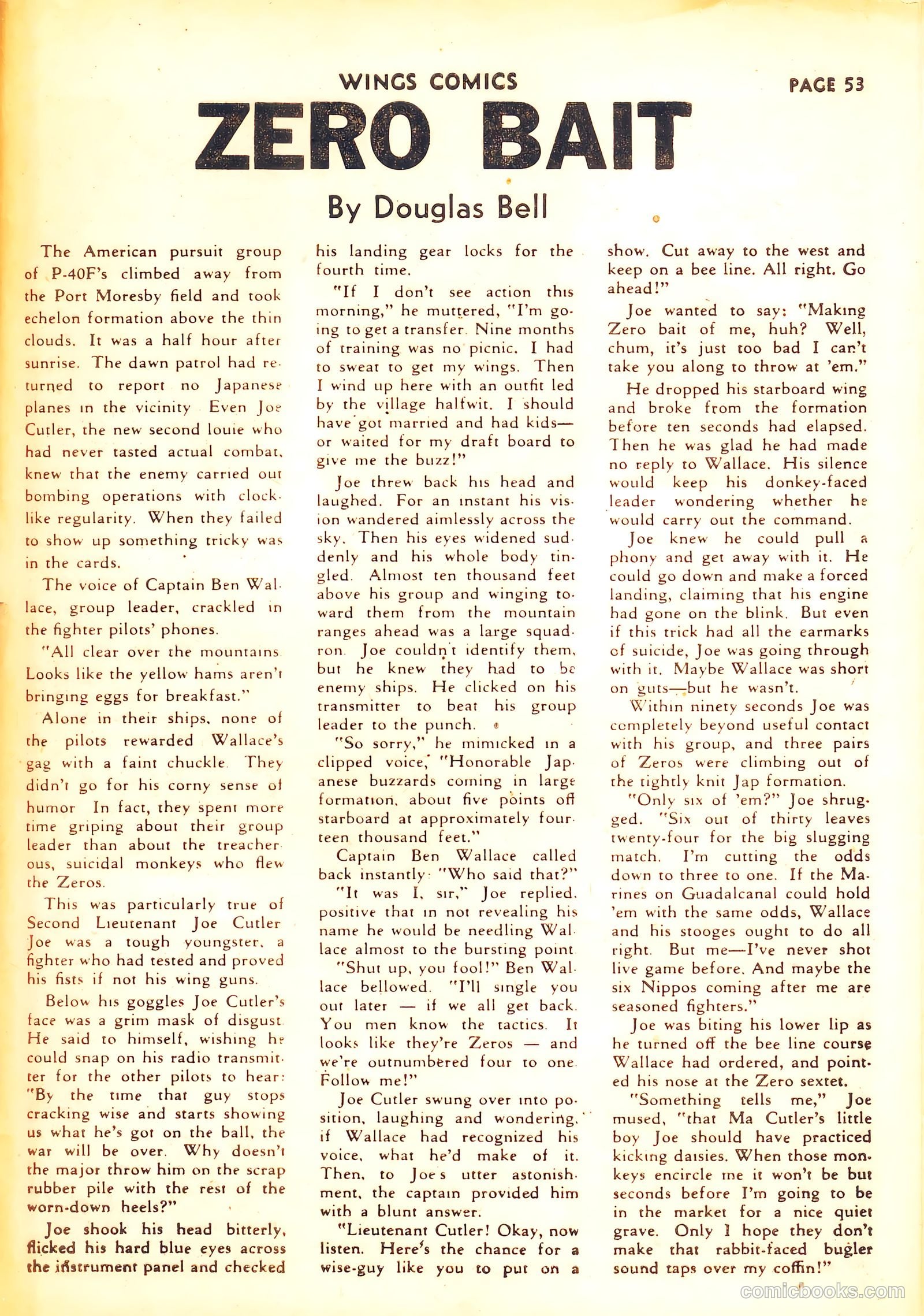 Wings Comics #31 (1943) — page 54 of 67
