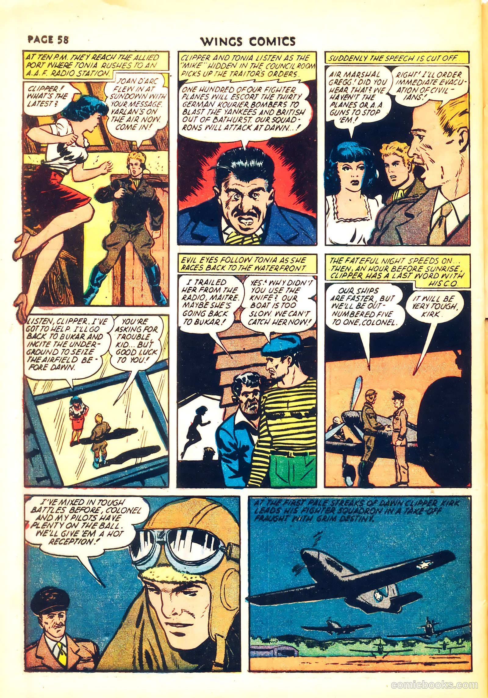 Wings Comics #31 (1943) — page 59 of 67