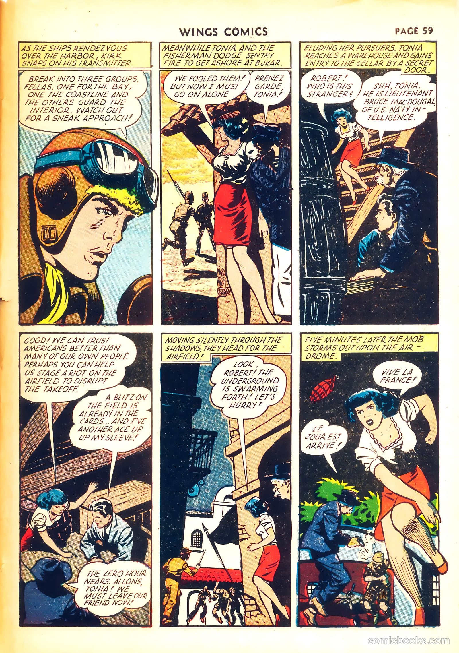 Wings Comics #31 (1943) — page 60 of 67