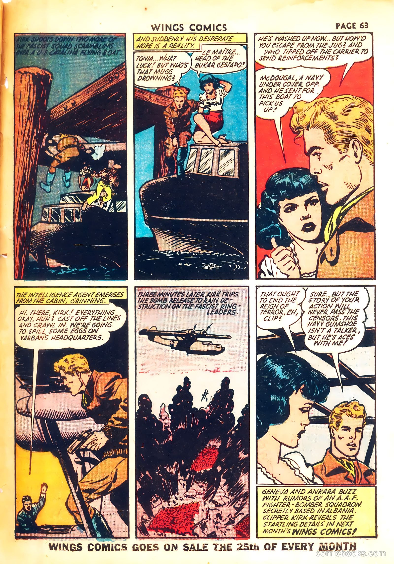 Wings Comics #31 (1943) — page 64 of 67